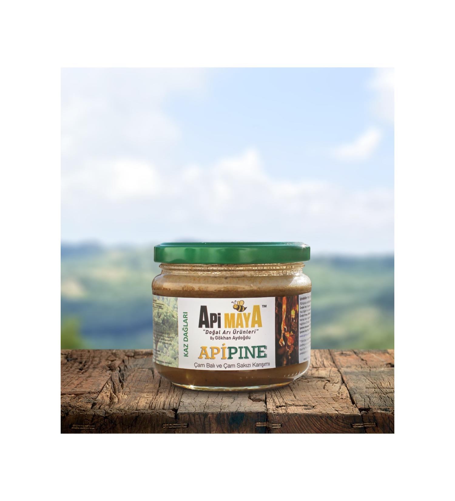 Apimaya Apipine 325 gr Pine Honey + Pine Gum - Buy Online on GoSupps.com