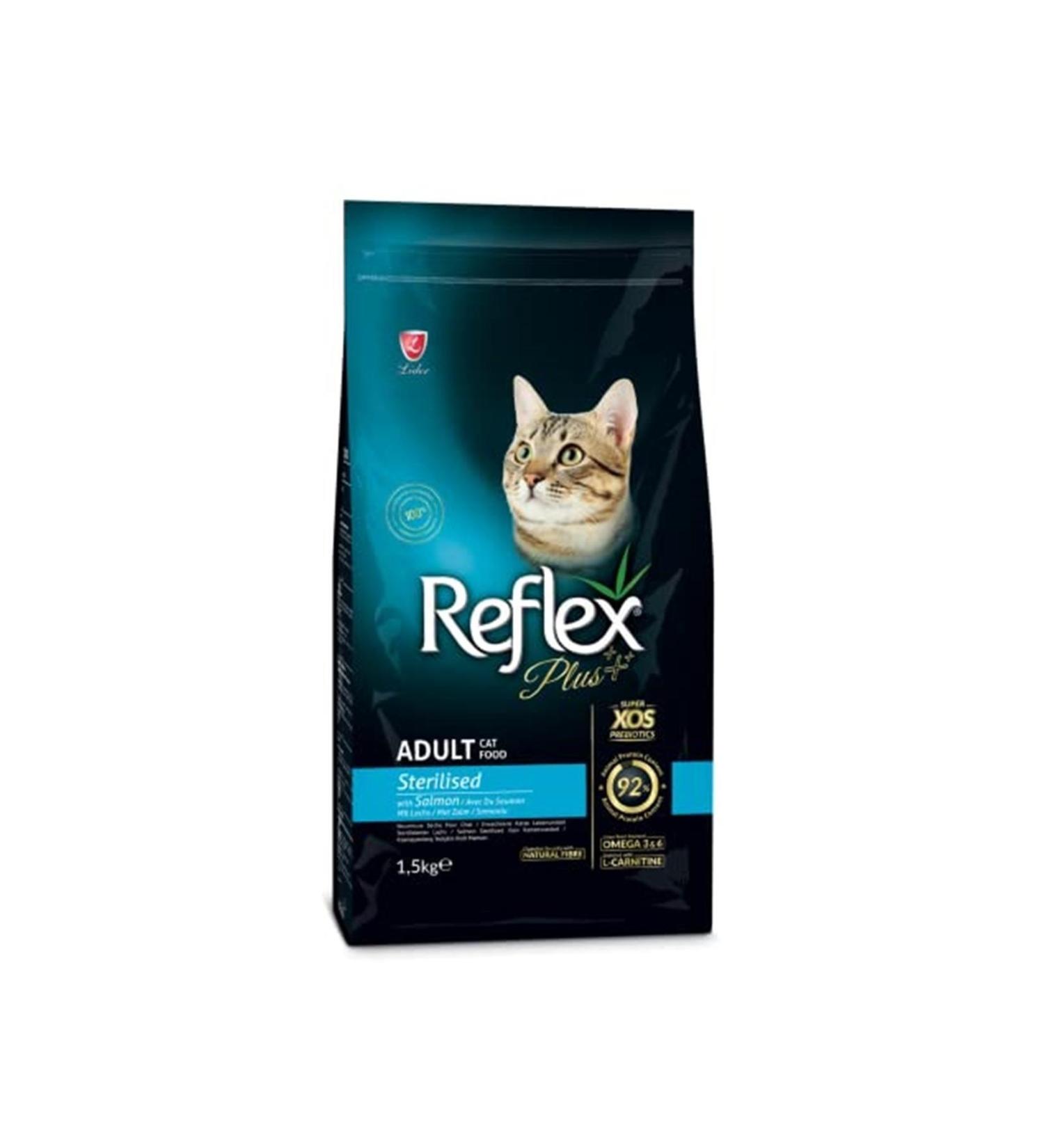 Reflex Plus Cat Food with Salmon for Sterilized Adult Cats 1.5 Kg