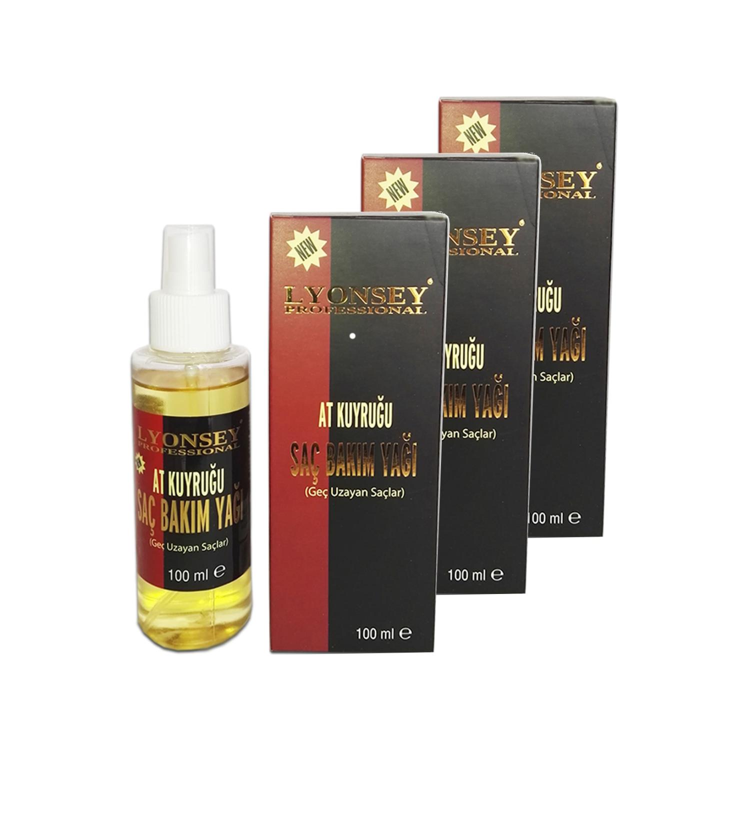 Lyonsey Horsetail Hair Care Oil 100 ml 3 Pieces
