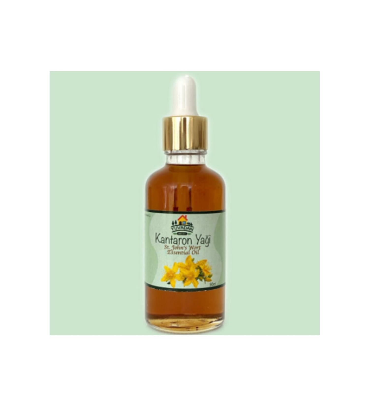 YUVADAN St. John's Wort Oil 50cc - St. John's Wort Flower and Olive Oil - Dropper Bottle 50cc