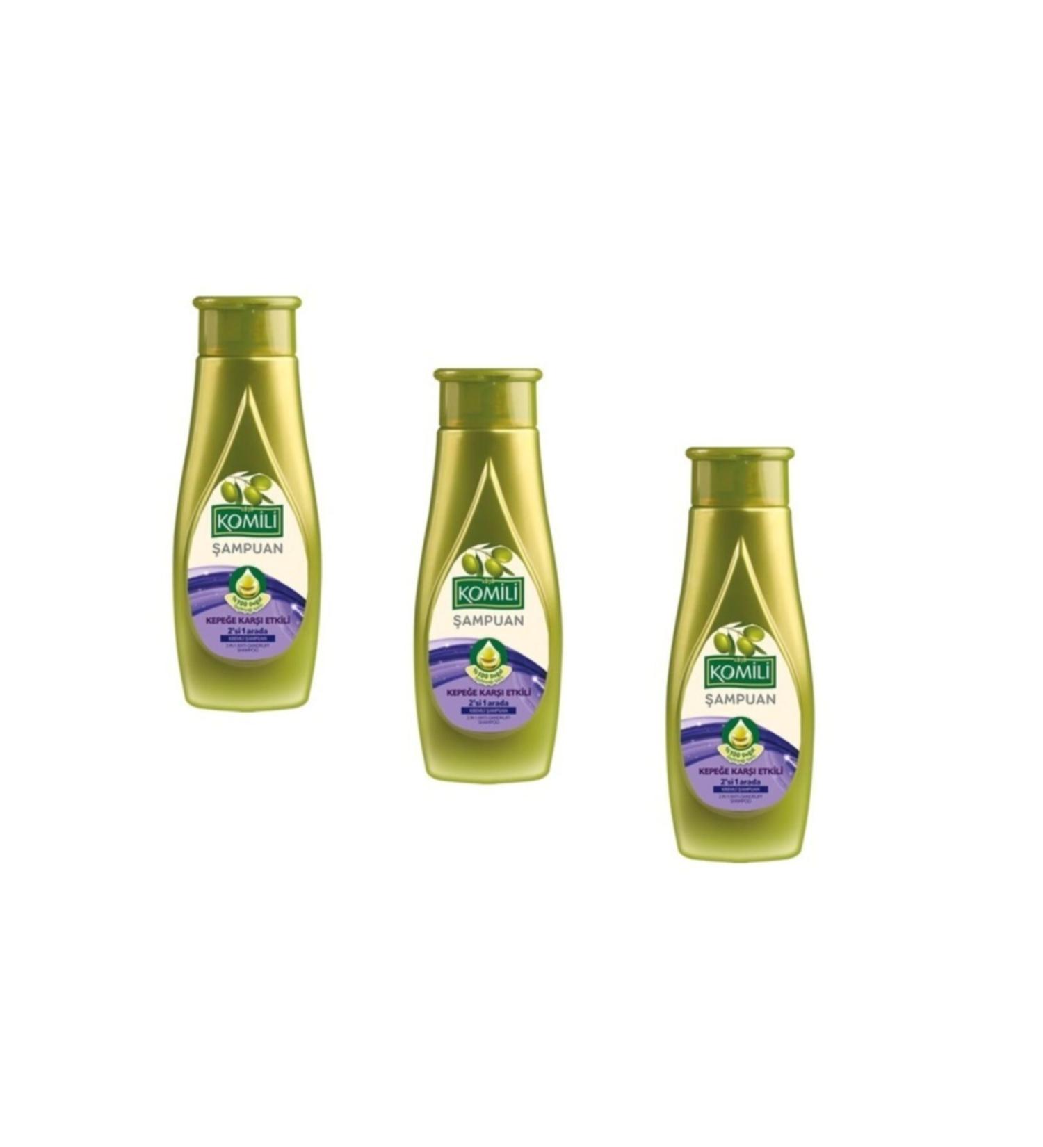 Komili Shampoo+Conditioner Effective Against Dandruff 500 Ml X 3 Pieces