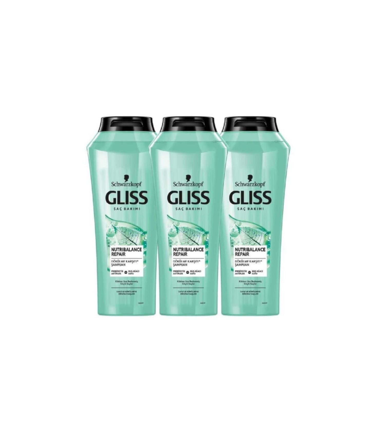 Gliss Gl ss Shampoo Nutri Balance 500ml X3