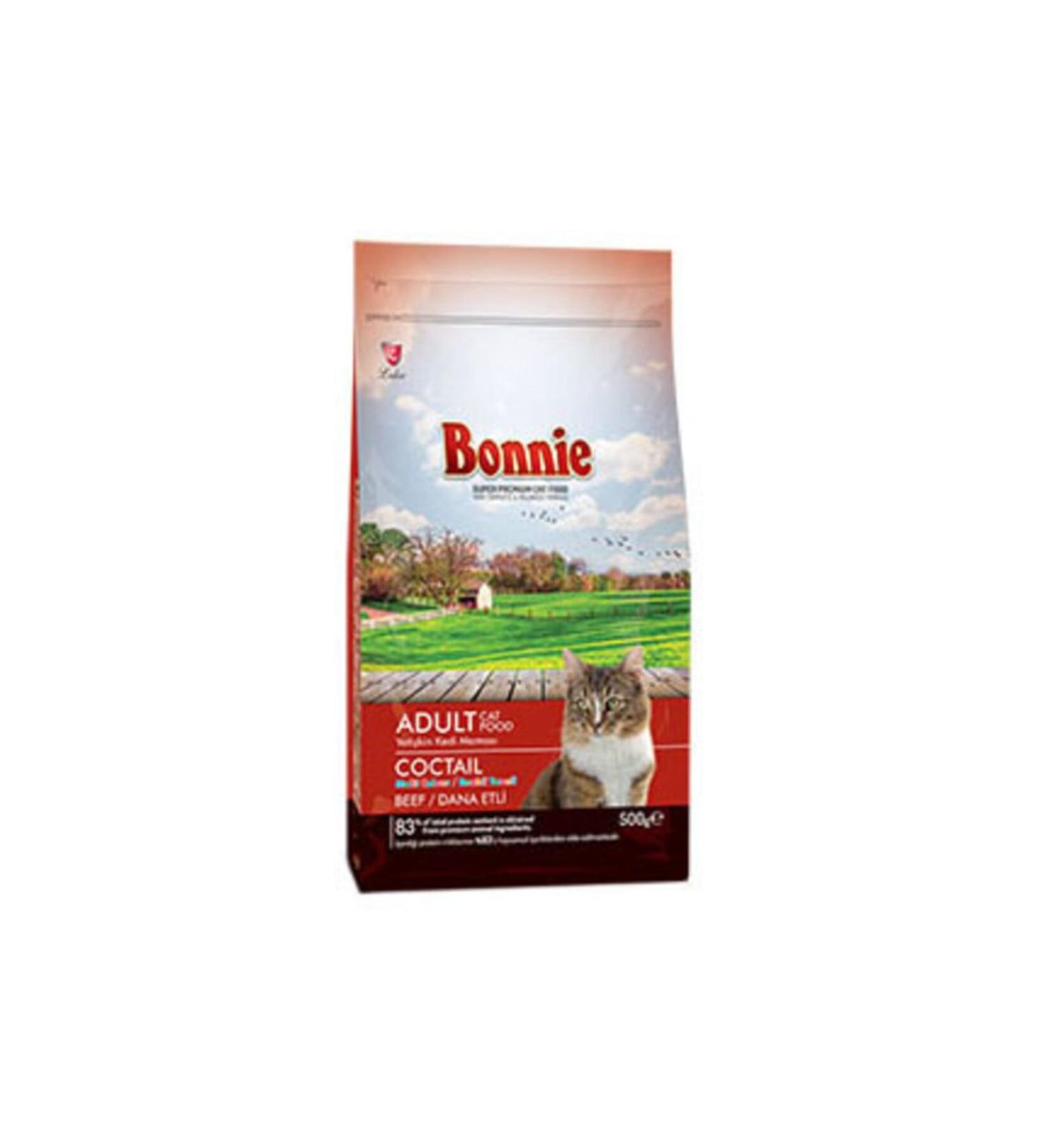 Bonnie Cocktail Adult Dry Cat Food 500 G