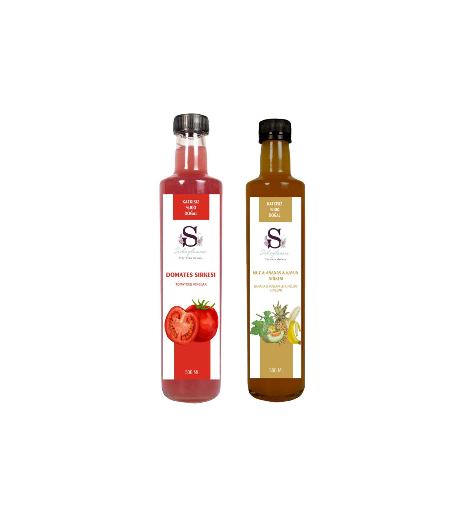 S heylaana Natural Tomato & Banana & Pineapple & Melon Vinegar 500 Ml