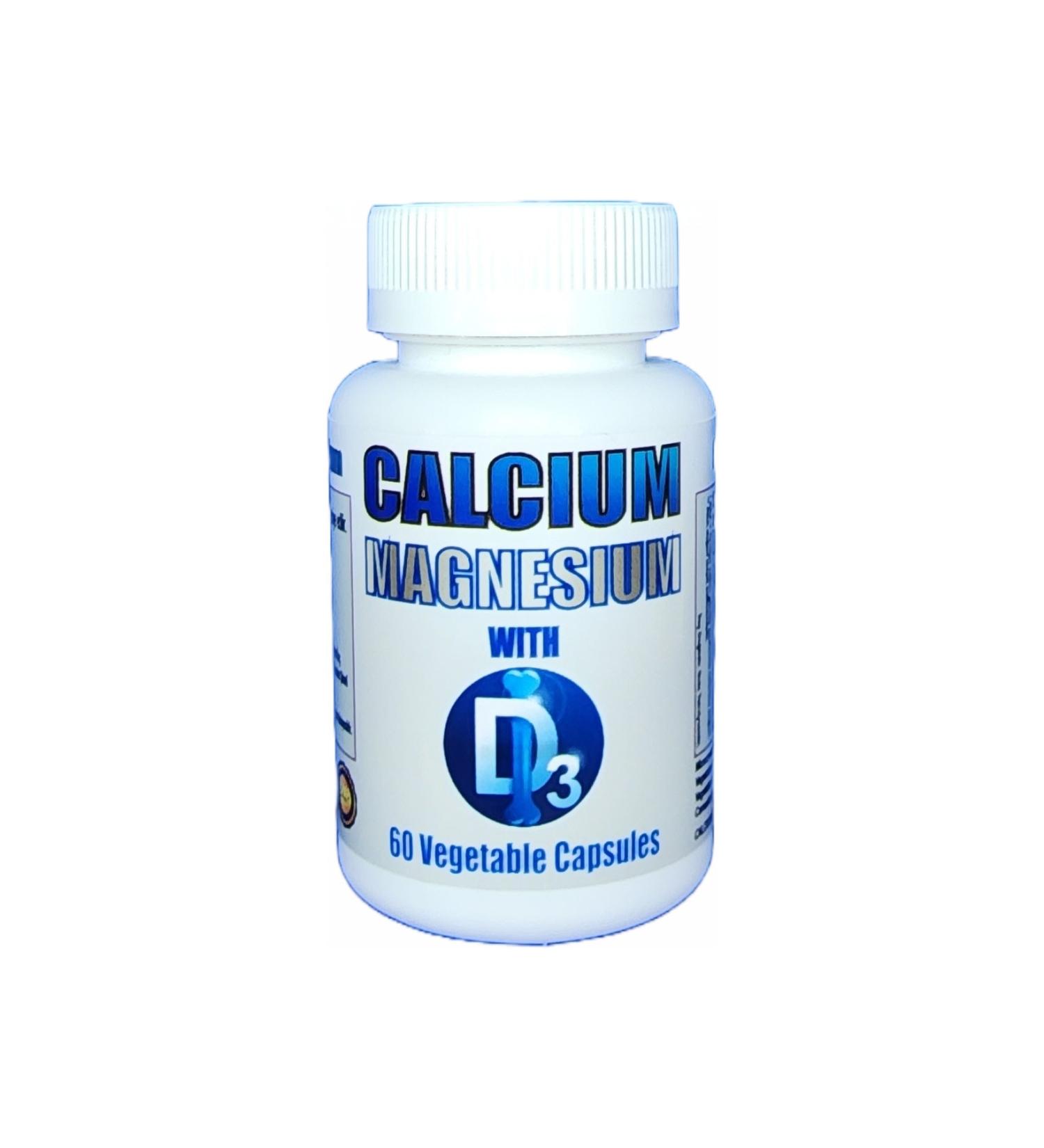 CALCIUM MAGNESIUM With Vitamin D3 60 Capsules | Calcium Magnesium Vitamin D3 60 Capsules