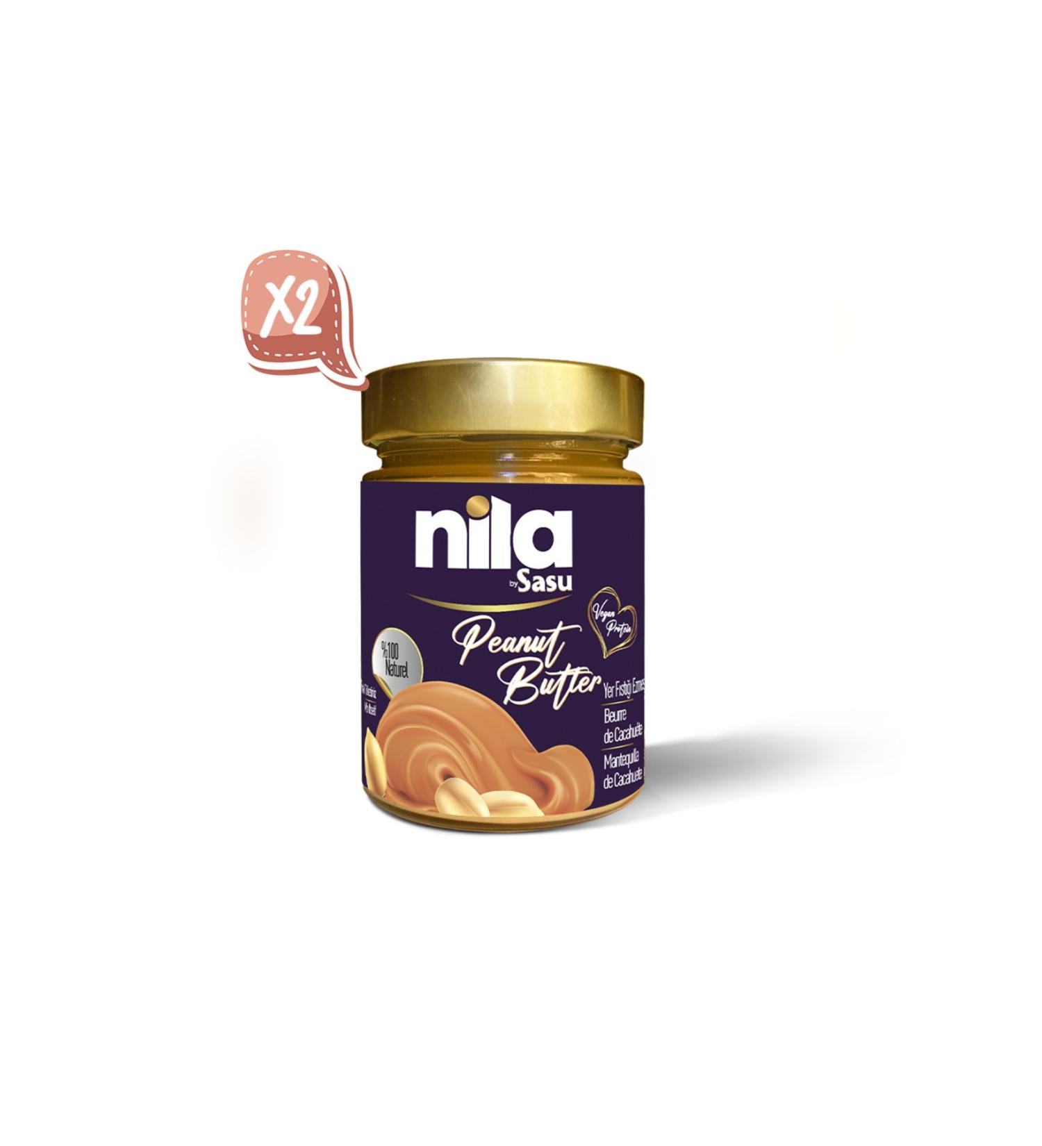 Nila By Sasu Peanut Butter 2x300g - Natural - Buy Online on GoSupps.com