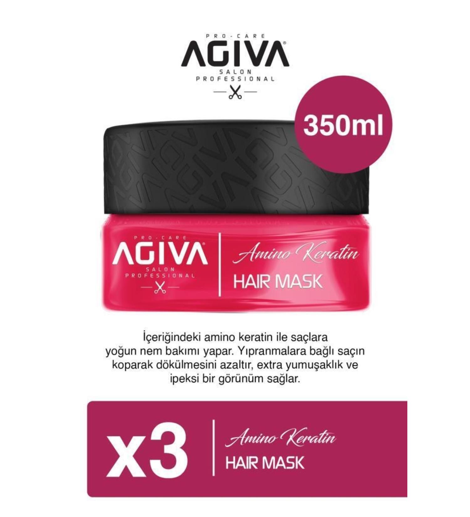 Agiva Amino Keratin Hair Mask 350ml X3