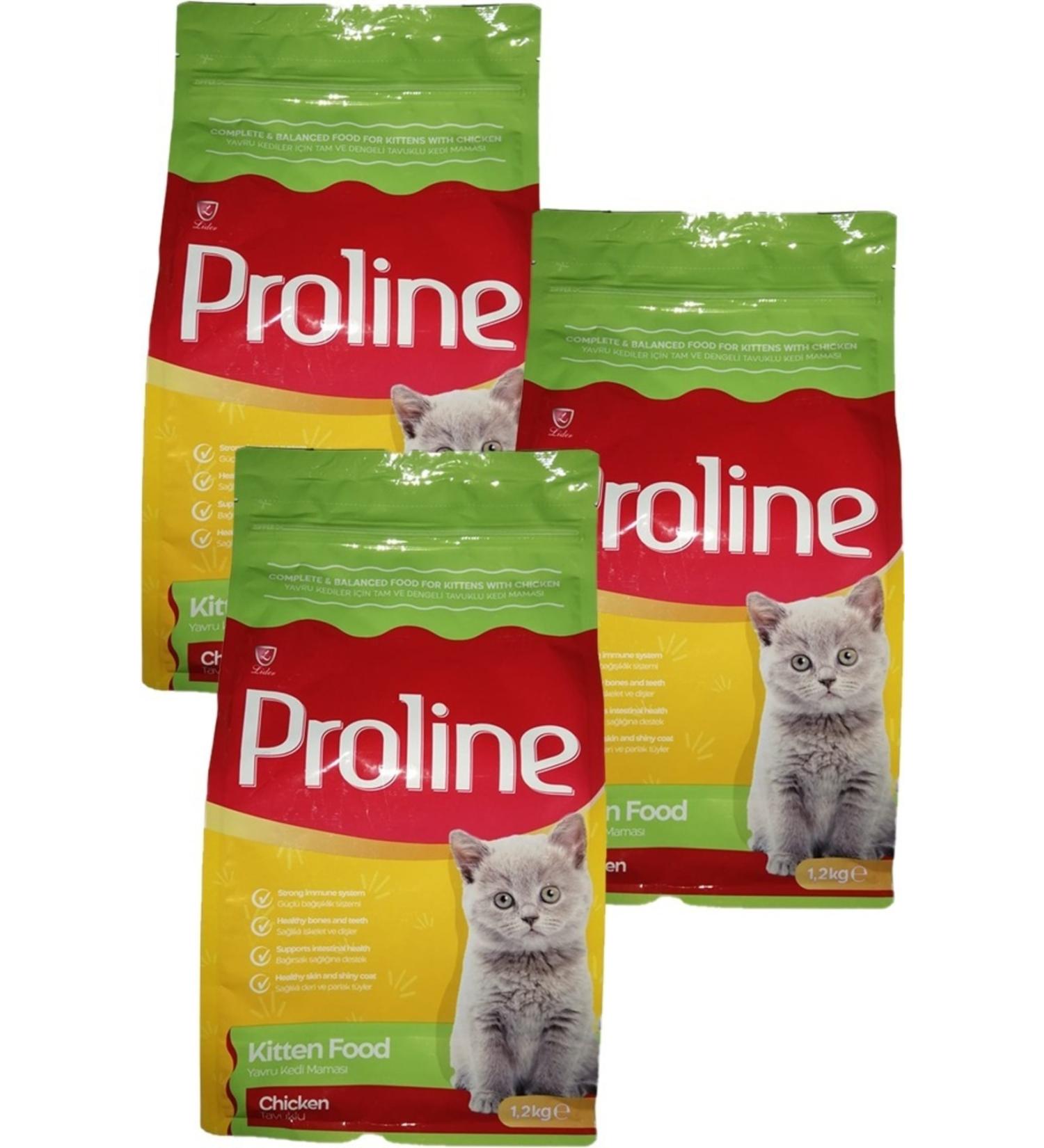 Proline Proline Kitten Cat Food Chicken 1200 gr X 3 Pieces - Buy Online on GoSupps.com