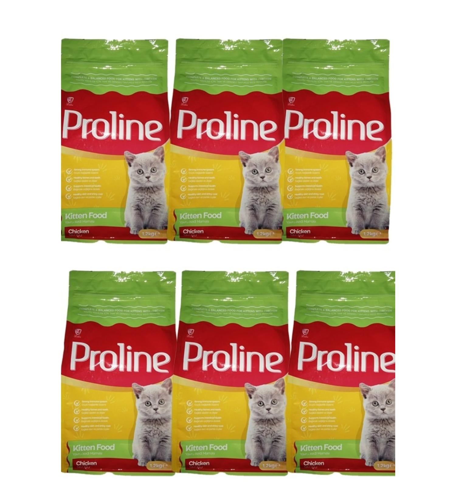 Proline Proline Kitten Cat Food Chicken 1200 gr X 6 Pieces - Buy Online on GoSupps.com