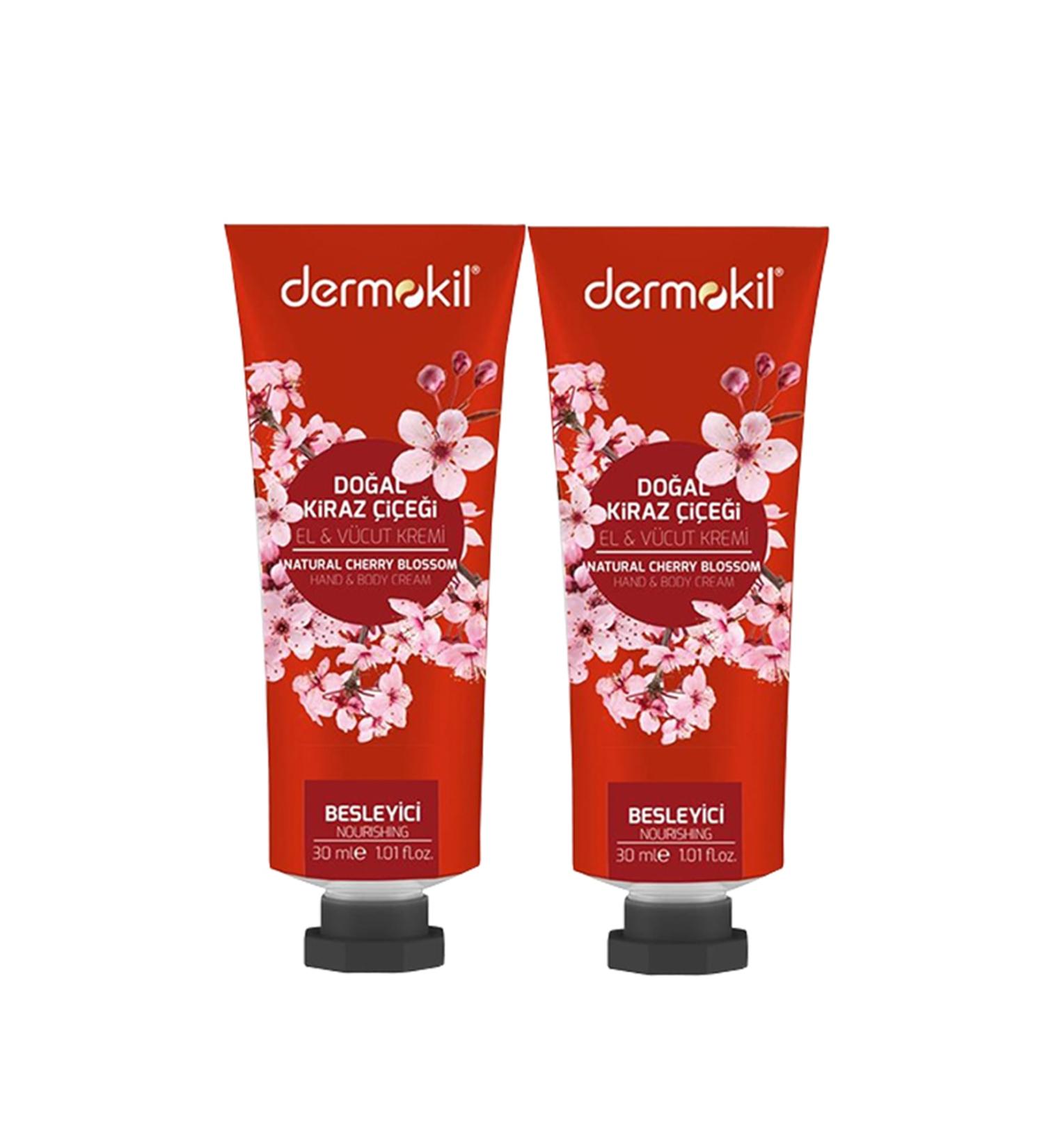 Dermokil Cherry Blossom Hand and Body Cream 30 Ml X 2 Pieces