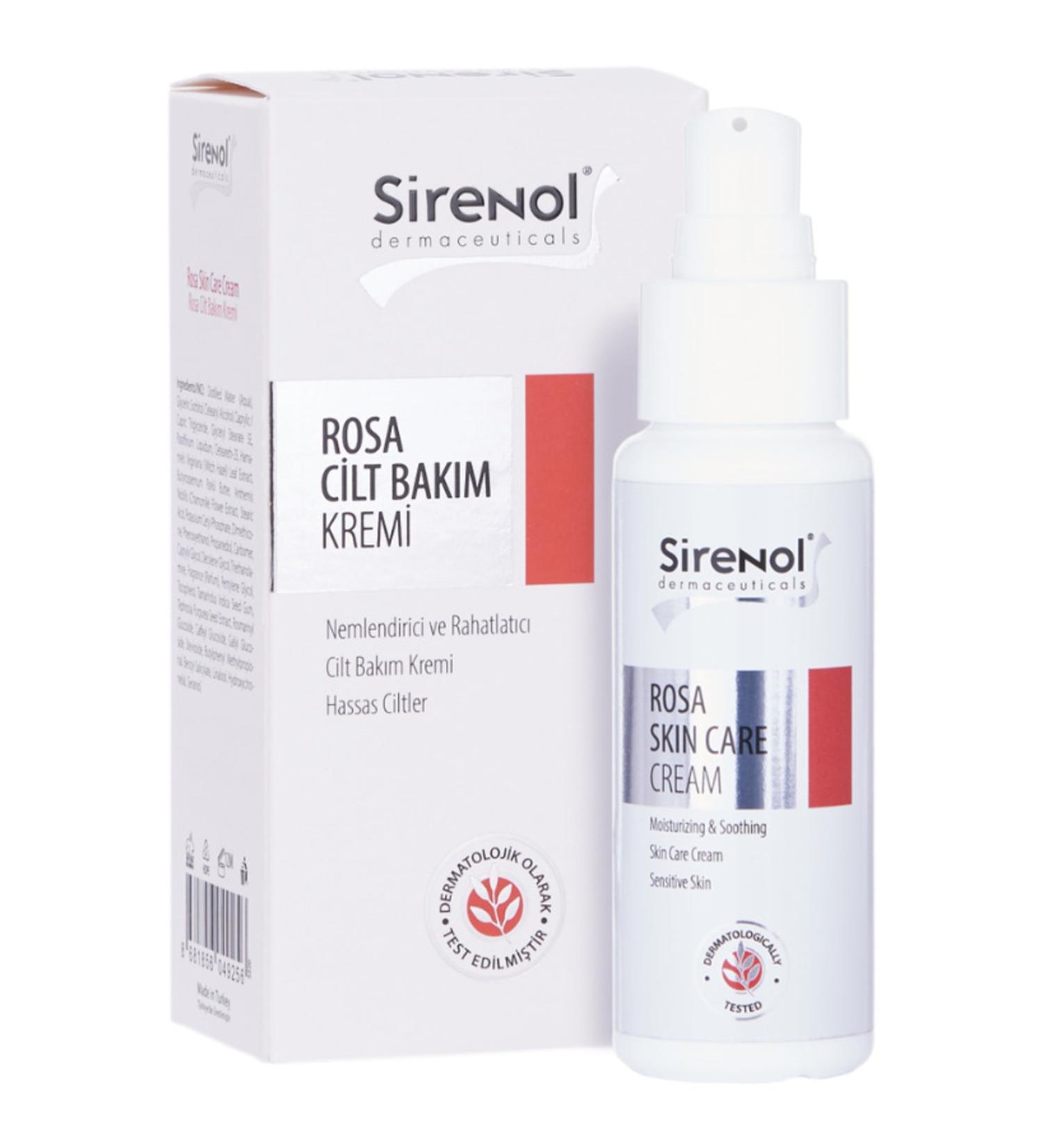Sirenol Witch Hazel Rosa Skin Care Cream
