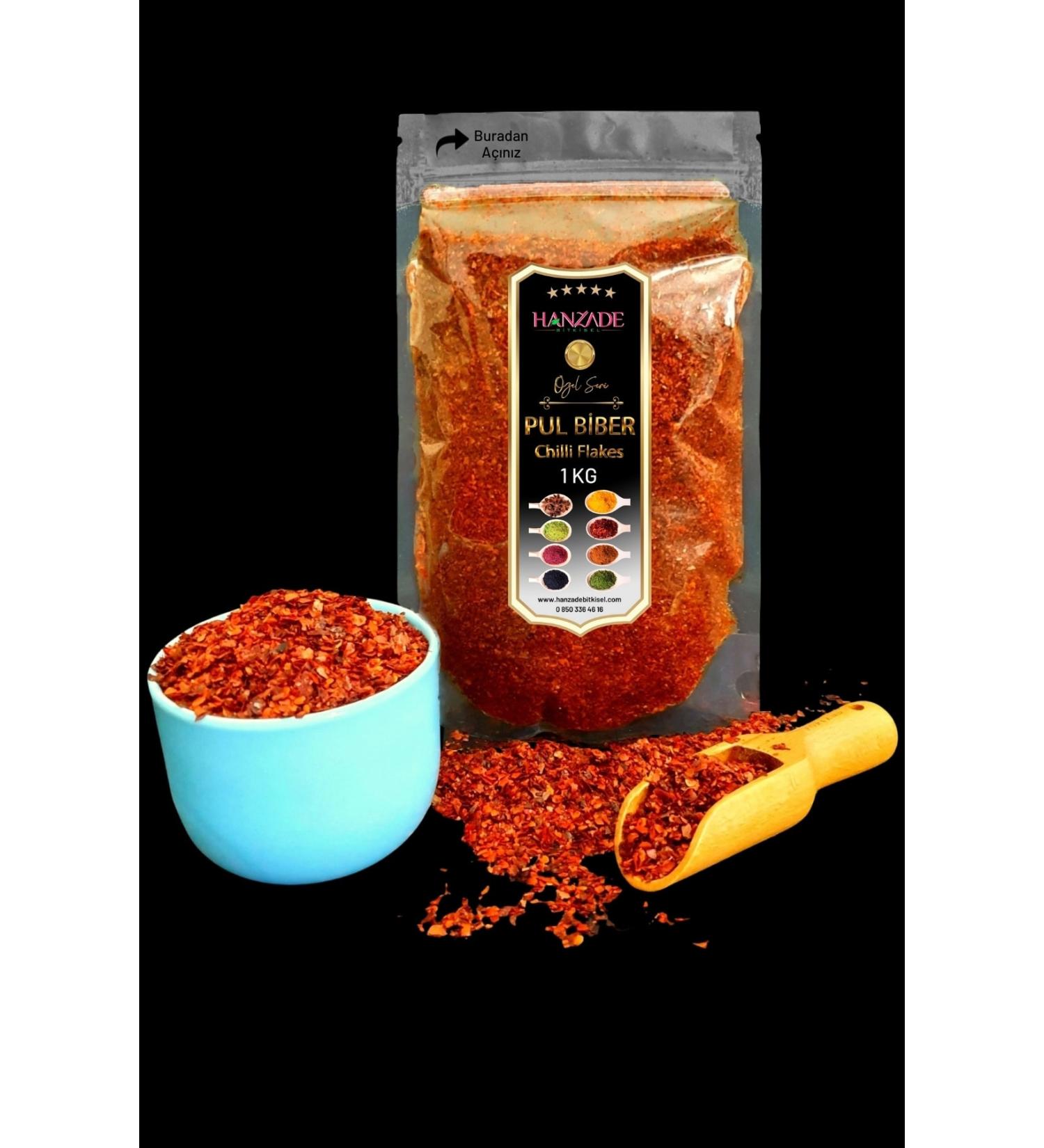 Hanzade Herbal Chili Pepper Fine Medium Hot 1 Kg - Buy Online on GoSupps.com
