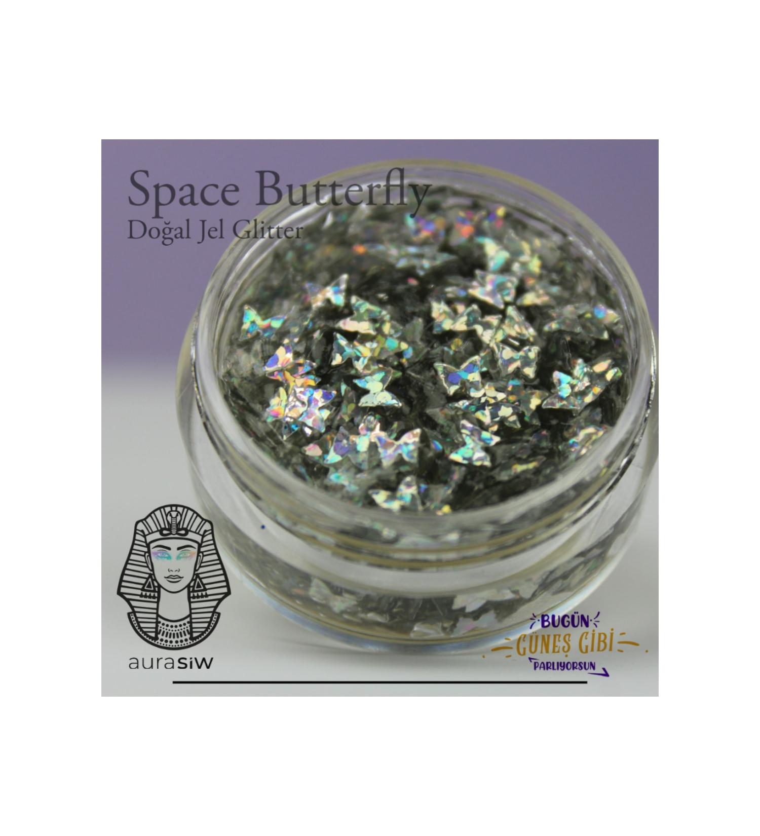Aurasiw Space Butterfly - Gel Form Natural Glitter
