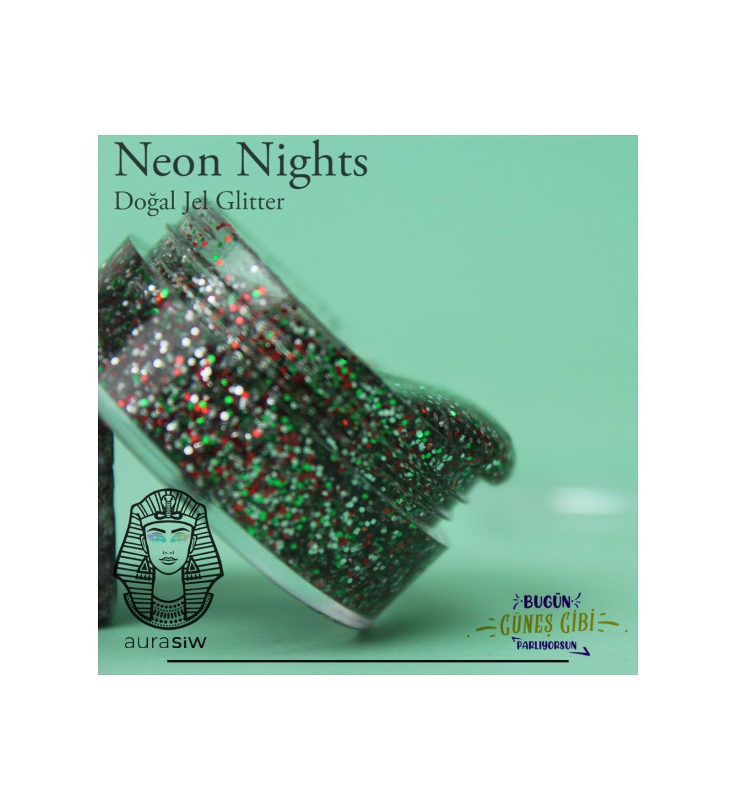 Aurasiw Neon Nights - Gel Form Natural Glitter