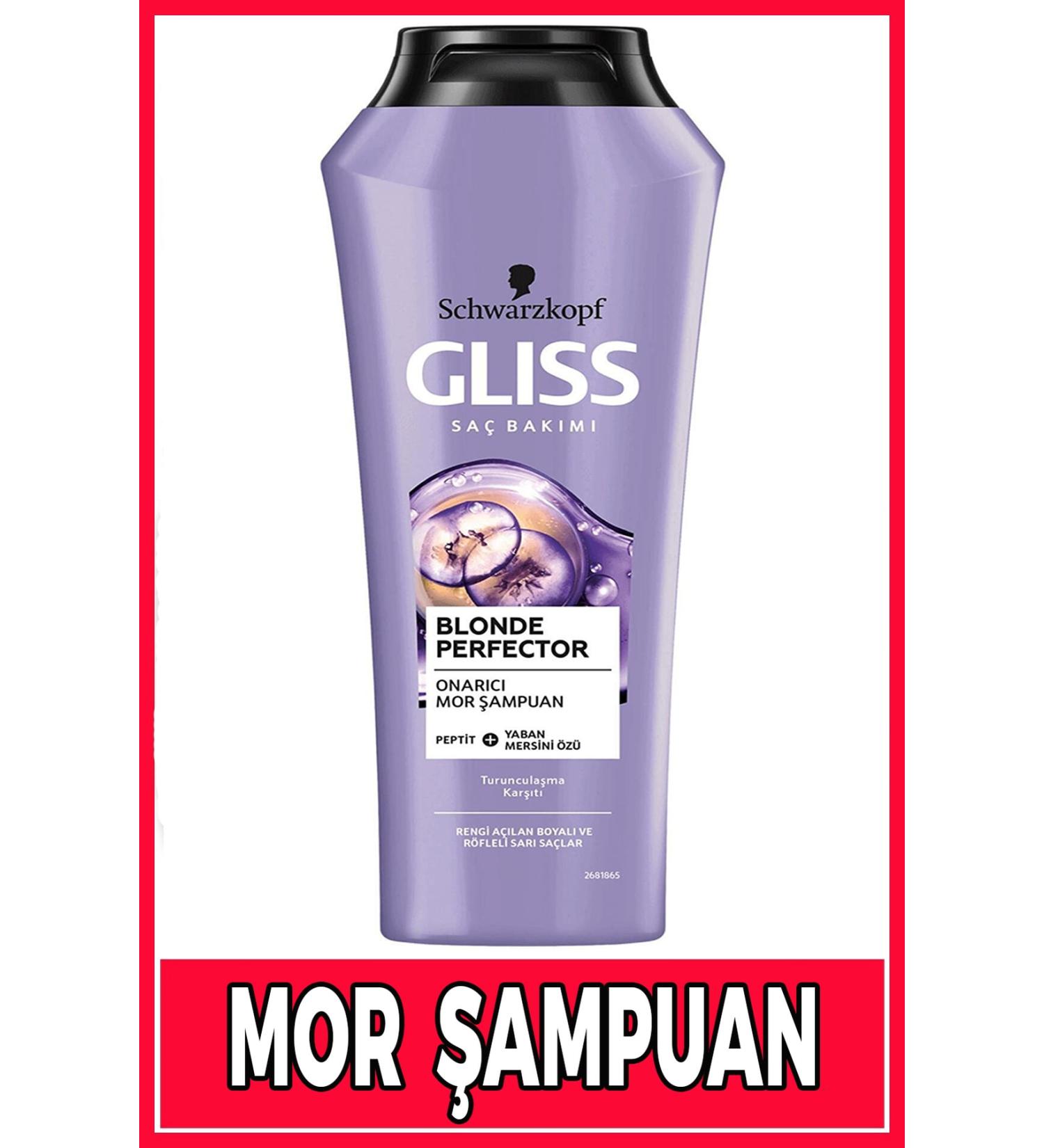 Gliss Purple Shampoo for Colored Hair - No Additives and Natural 250ml