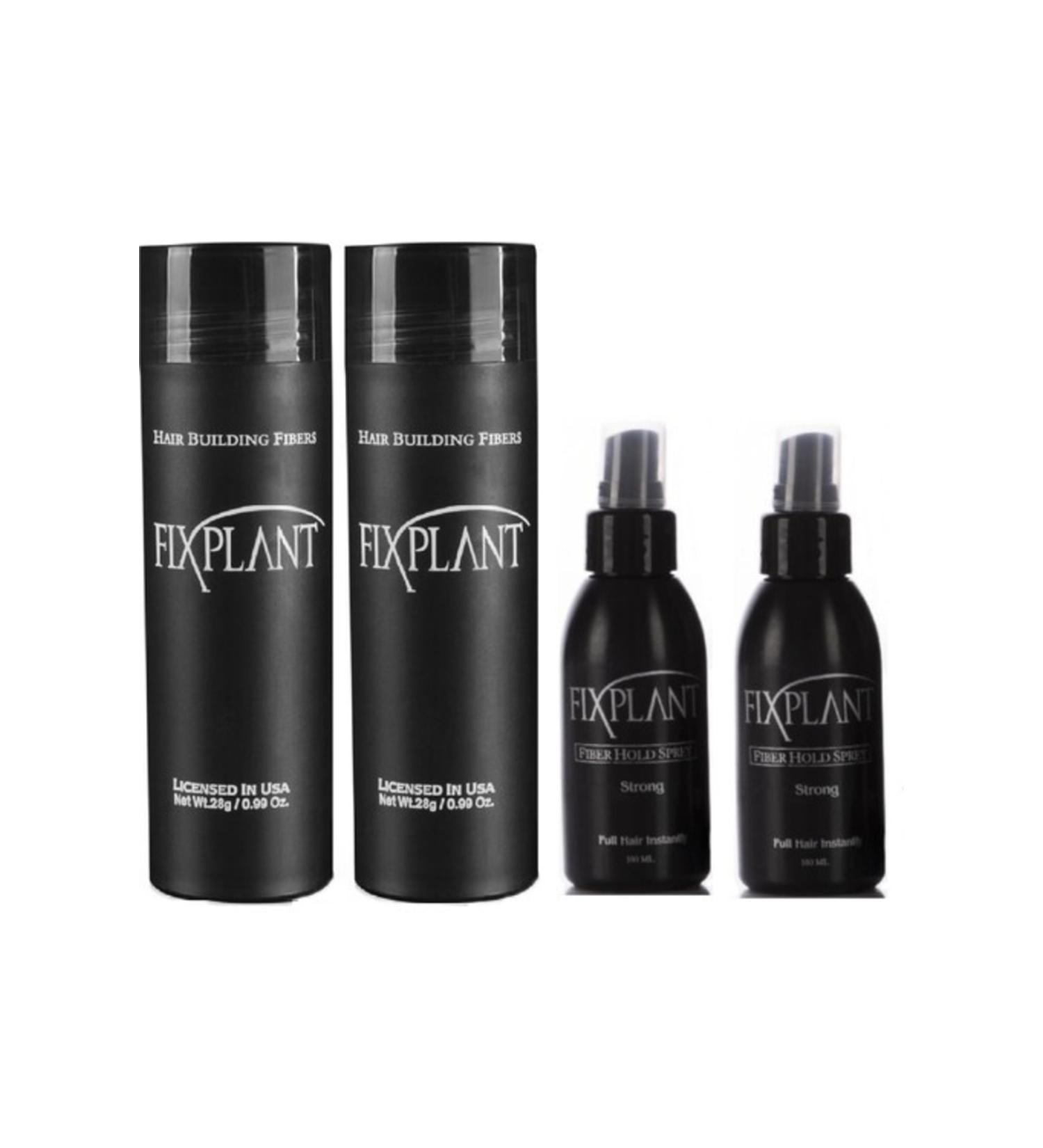 FIXPLANT 2 Sets 56 Gr Hair Powder + Spray - Gray