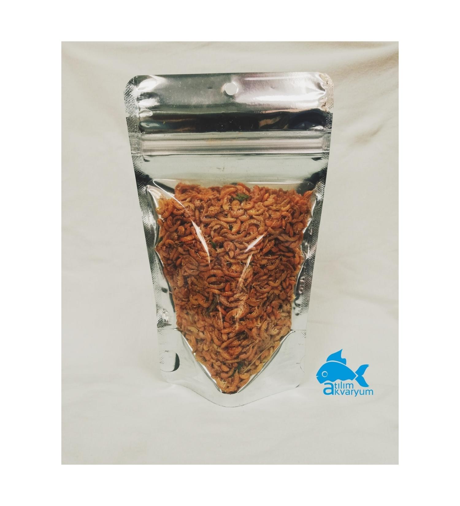 At l m Aquarium Dried Shrimp Gammarus Fish Food Premium Quality 250ml