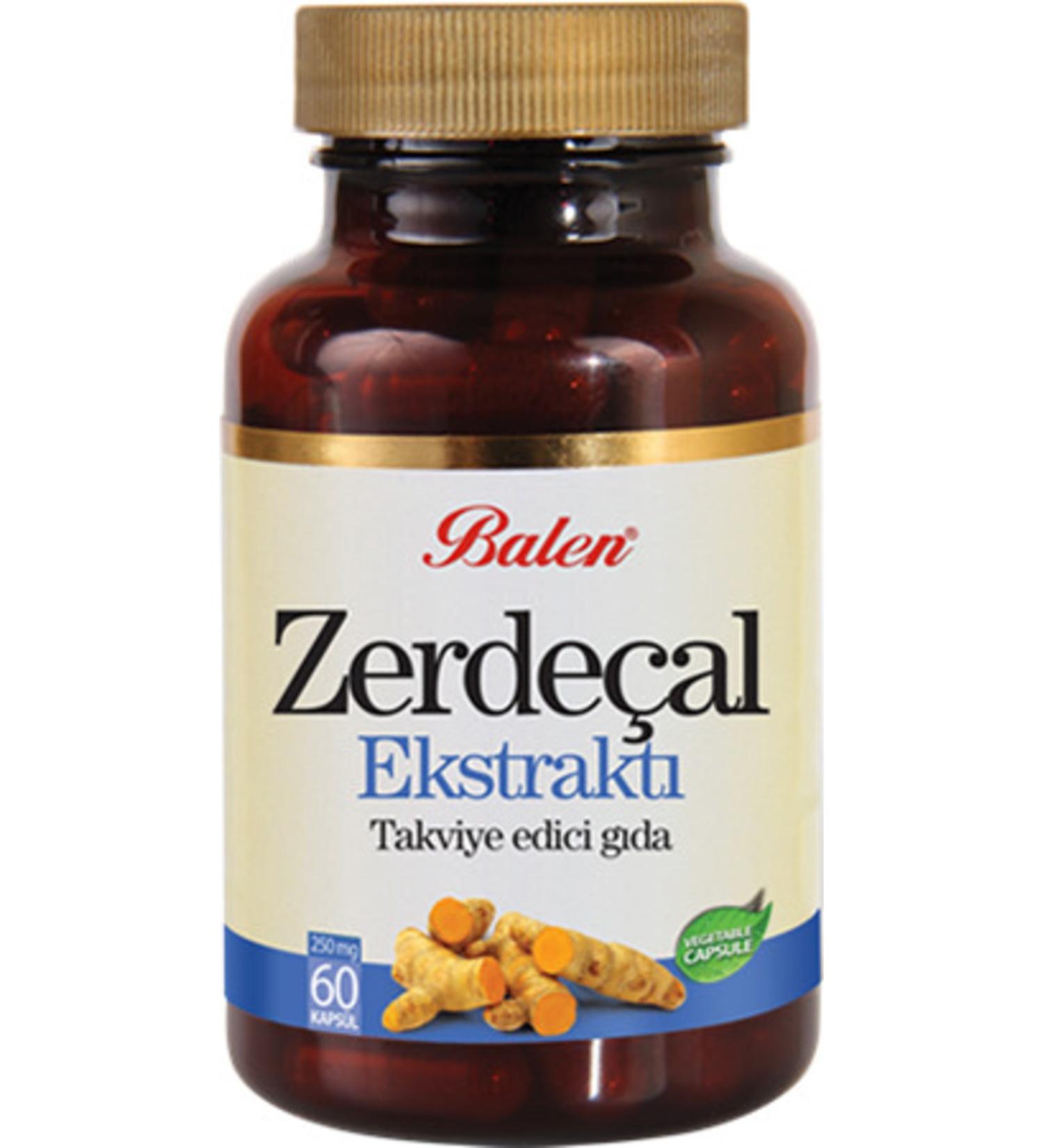 Balen Turmeric Extract Capsule - 60 Capsules X 325mg
