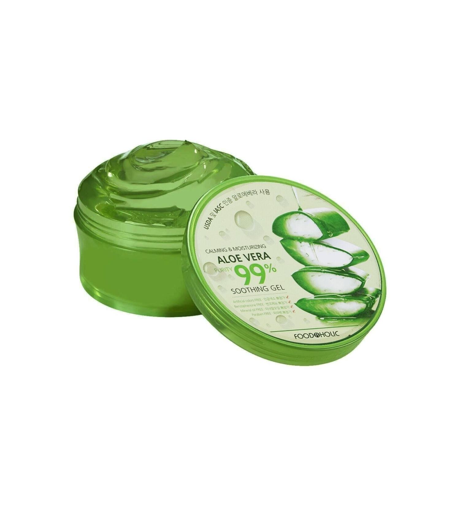 FOODAHOLIC Pure Organic Soothing Korean Aloe Vera Soothing Gel Cream - Buy Online on GoSupps.com