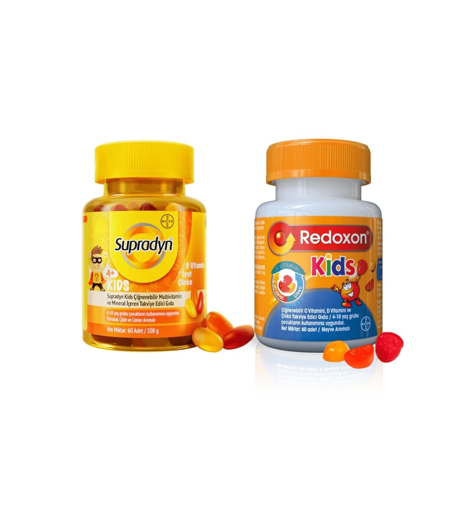 Redoxon Supradyn Kids 60 Tablets + Kids 60 Tablets - Buy Online on GoSupps.com