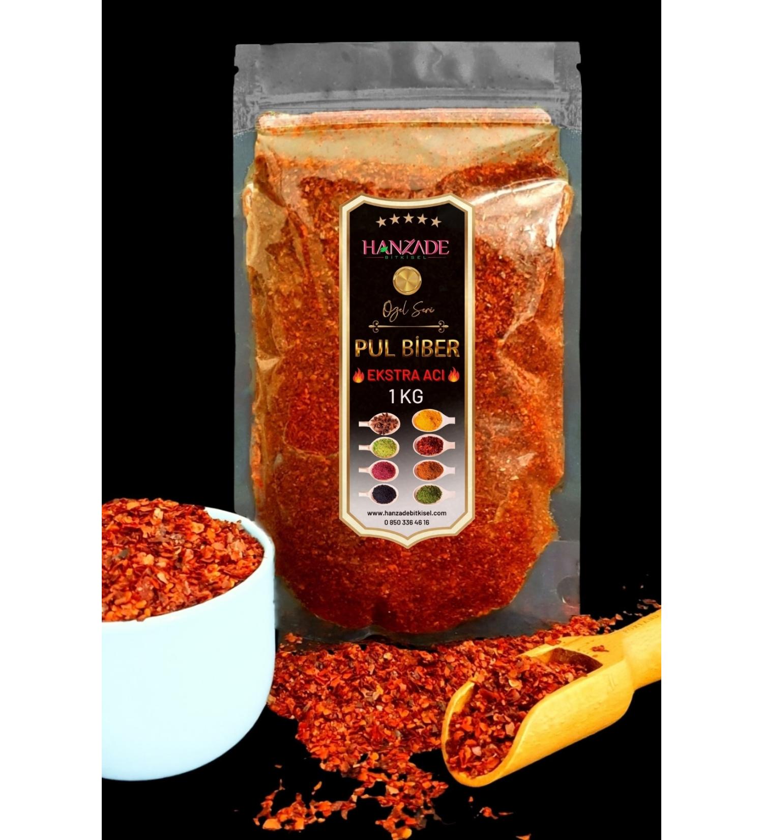 Hanzade Herbal Red Pepper Extra Hot 1 Kg - Buy Online on GoSupps.com