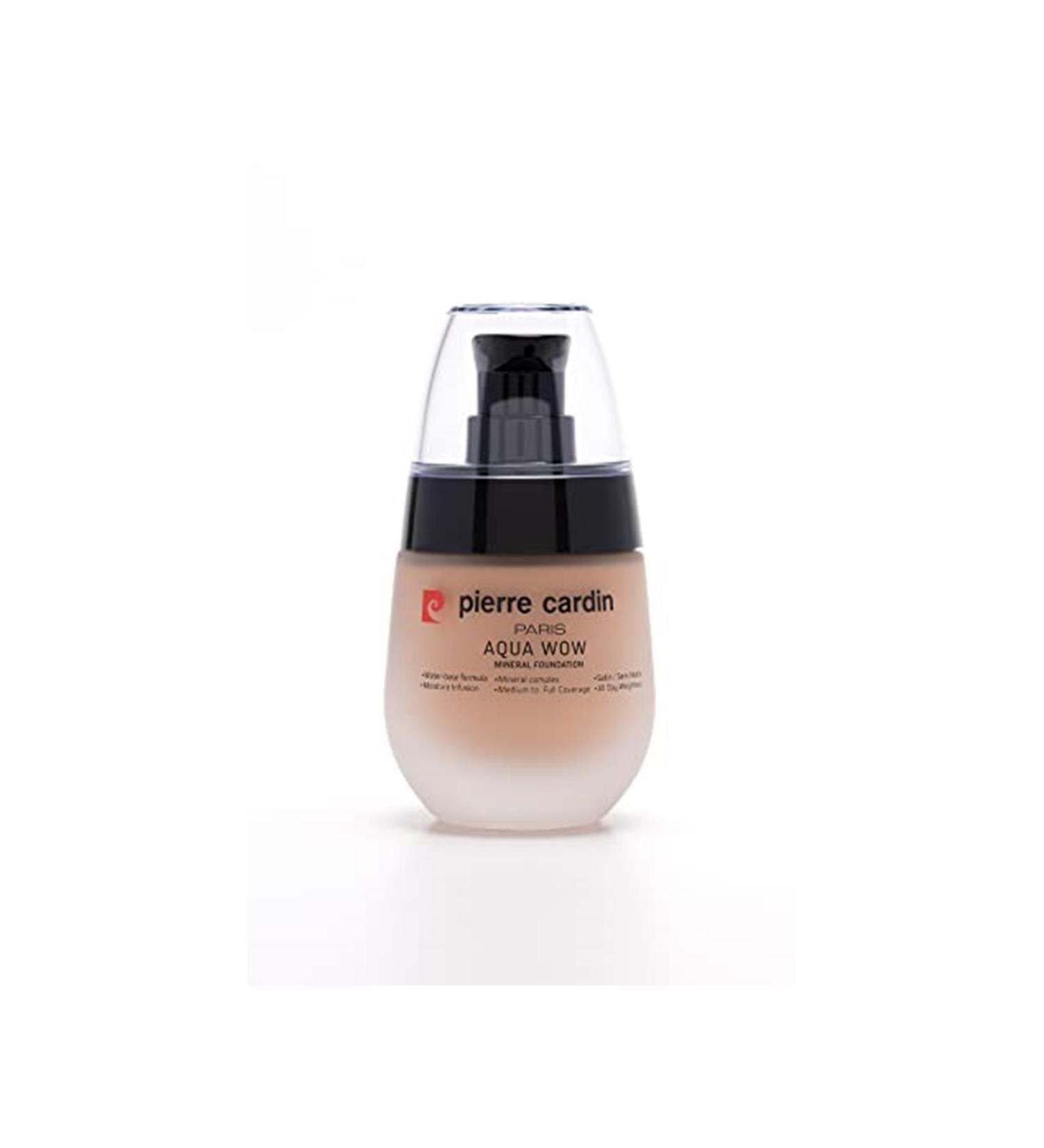 Pierre Cardin Aqua Wow Mineral Water Based Foundation Tawny Beige With Warm Neutral