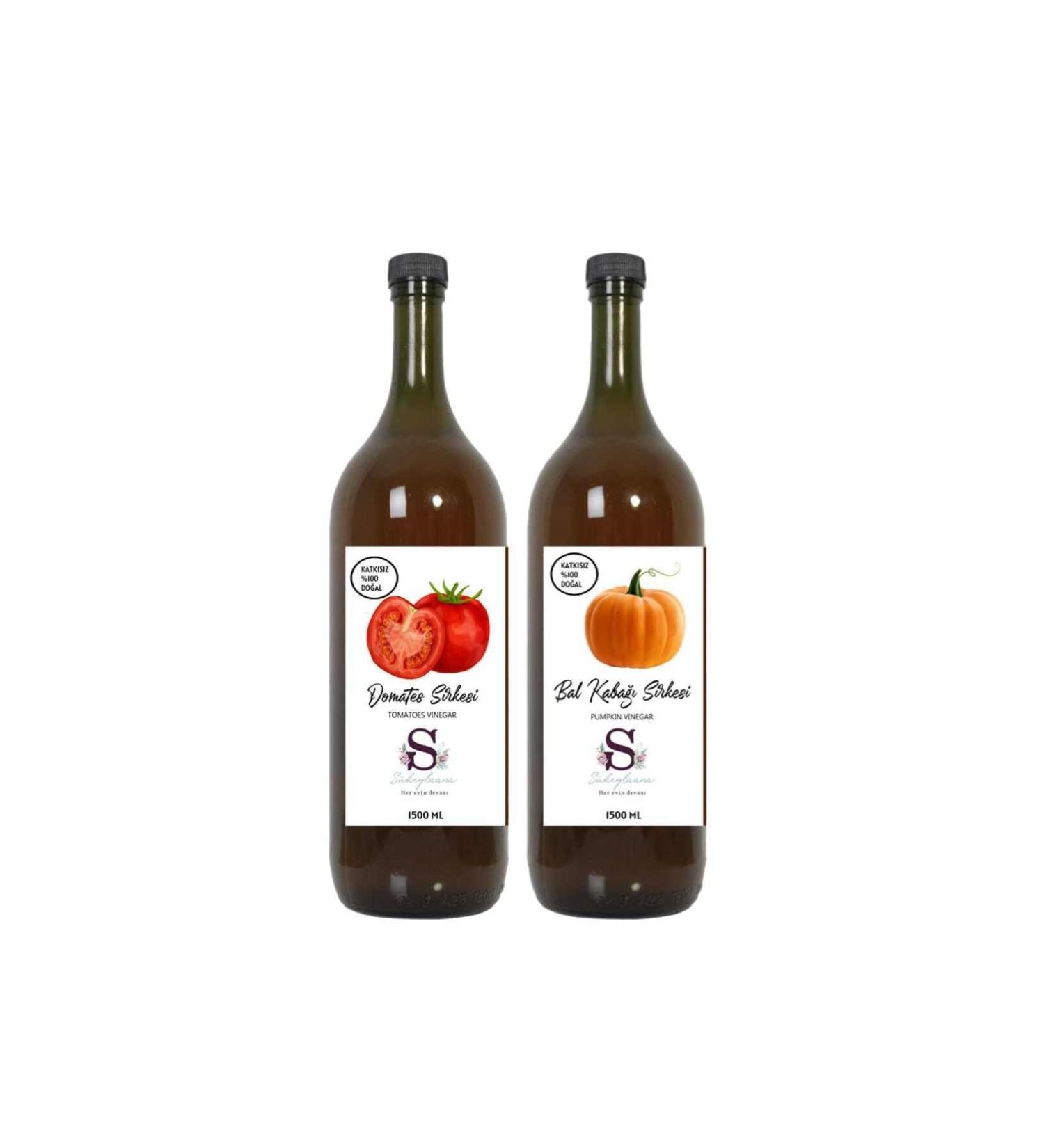 Suheylaana Natural Tomato Vinegar 1500 Ml - Natural Pumpkin Vinegar 1500 Ml