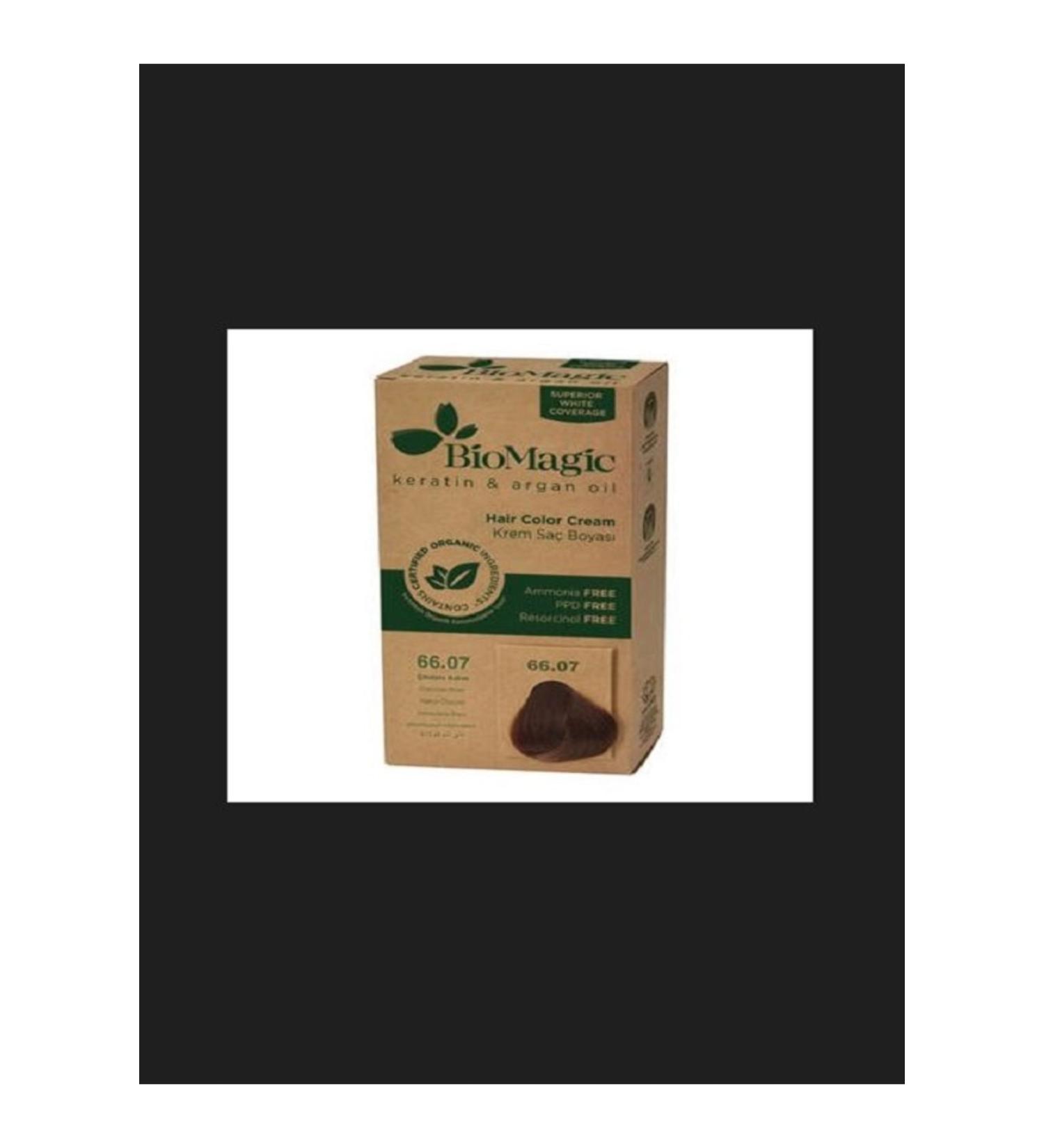BioMagic Organic Hair Dye Chocolate Brown No: 66.07 60 Ml..derin-013
