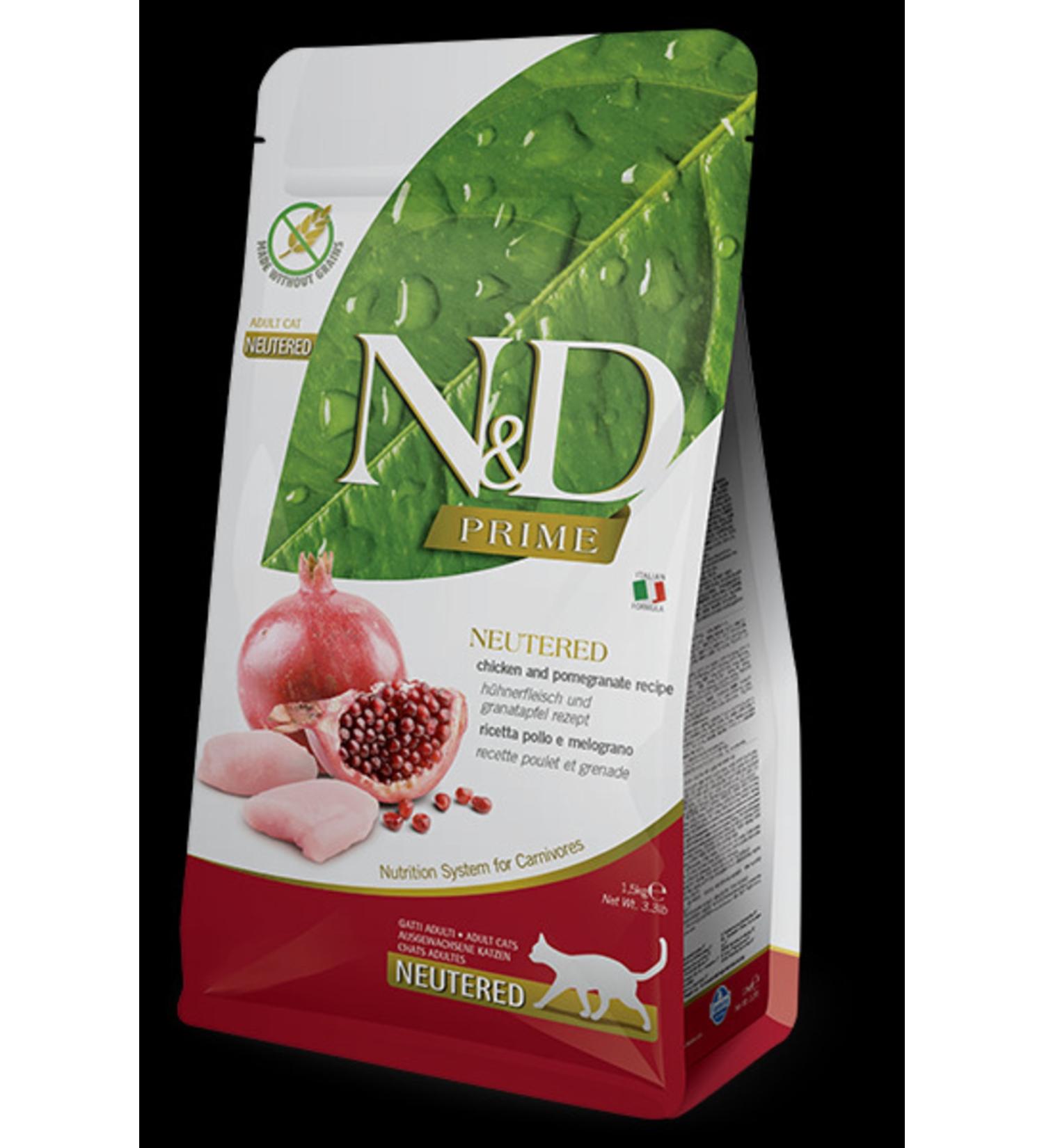 N & D Grain-Free Chicken Pomegranate Sterilized Adult Cat Food 1.5 Kg