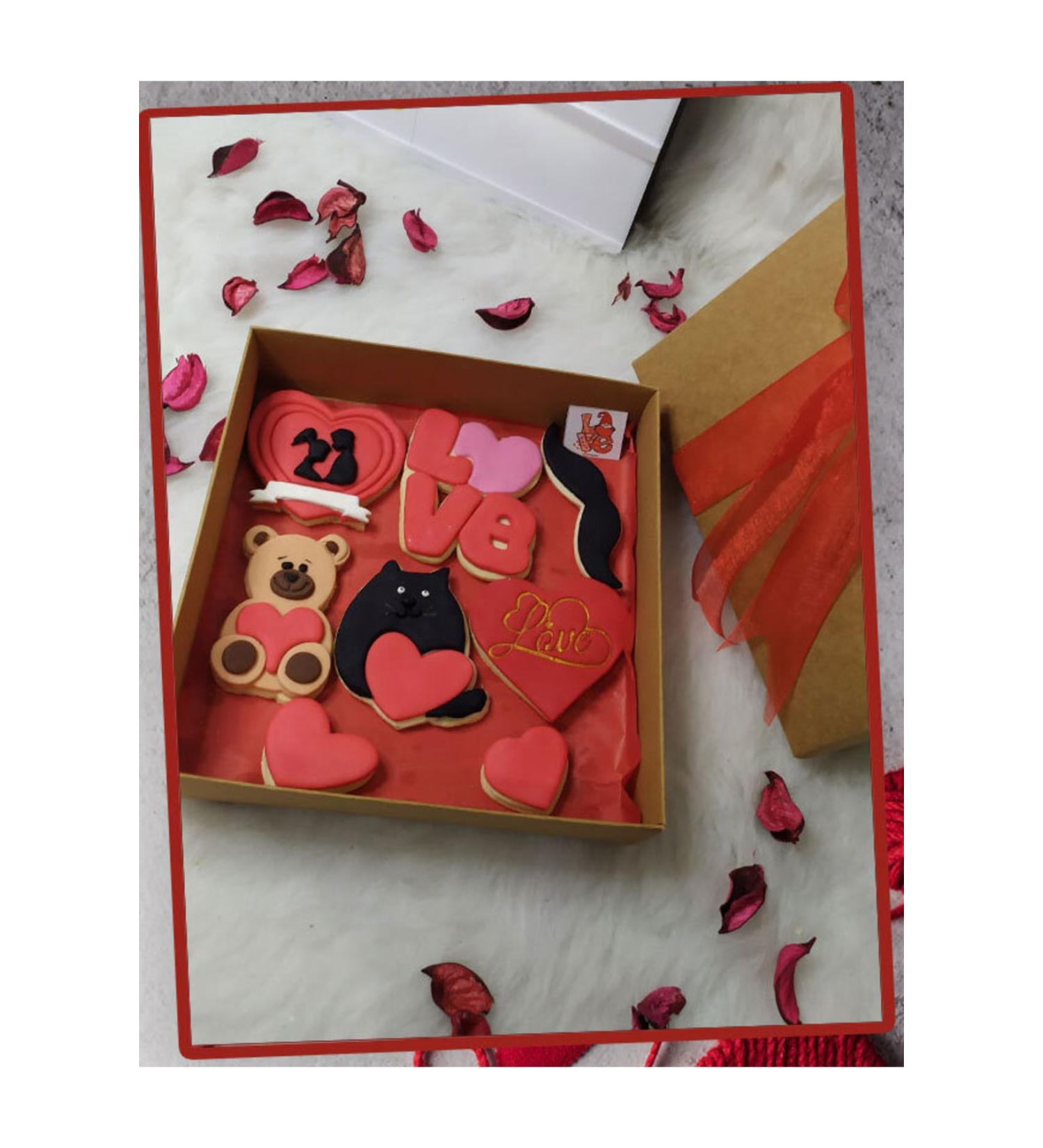 Mira's Hobbies February 14 Valentine's Day Sugar Dough Boutique Cookies 10 Pieces
