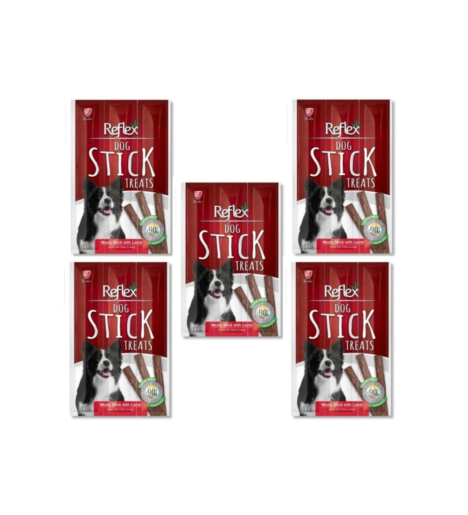 Reflex Lamb Meat Stick Dog Reward Food 3x11gr (5pcs)