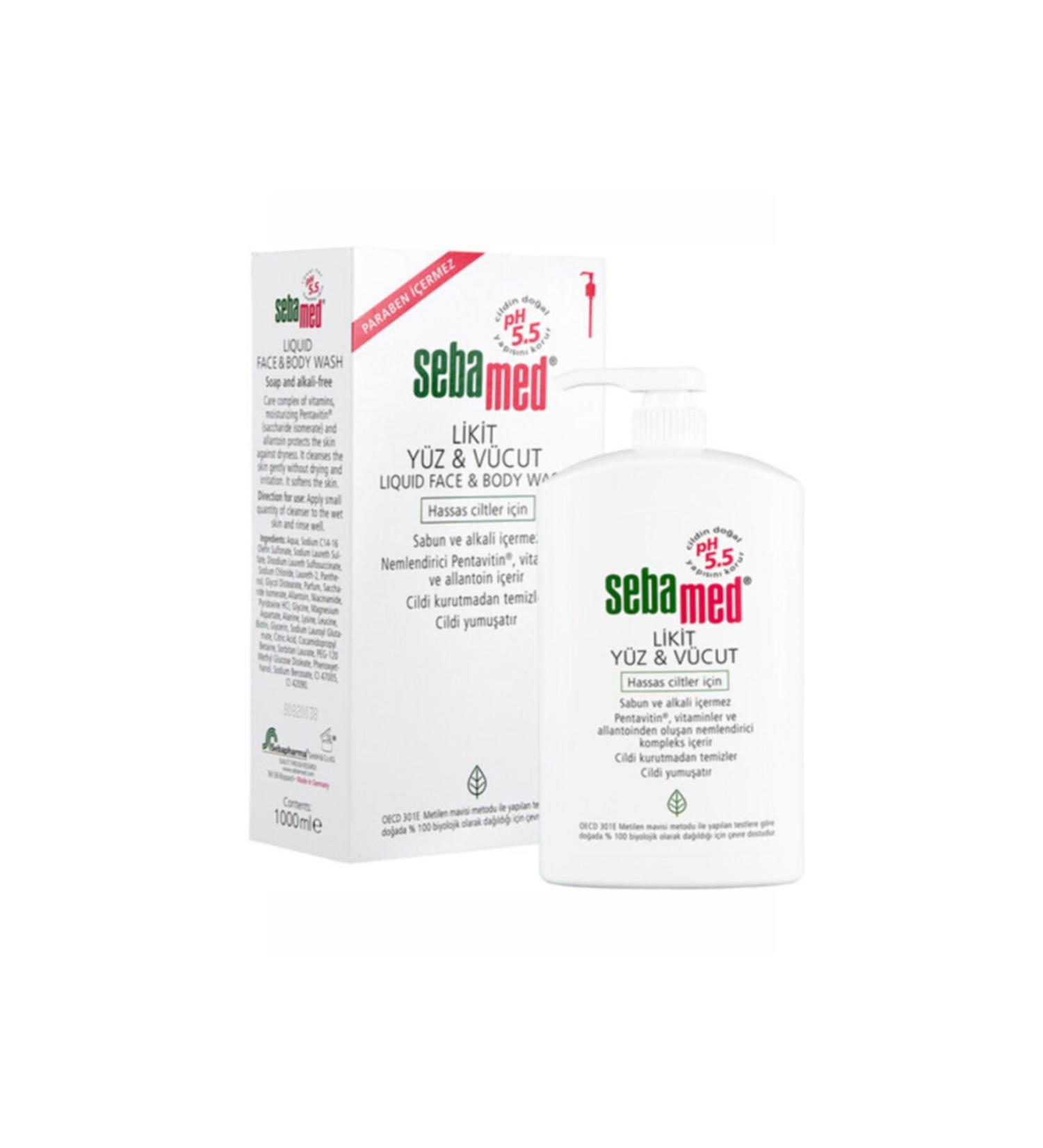 Sebamed Face and Body Cleanser Liquid 1000ml