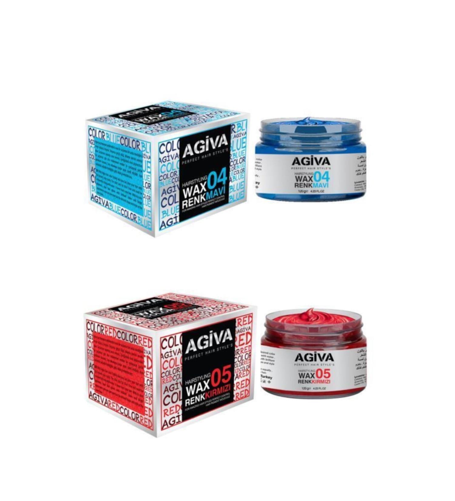 Agiva Red Blue Color Wax