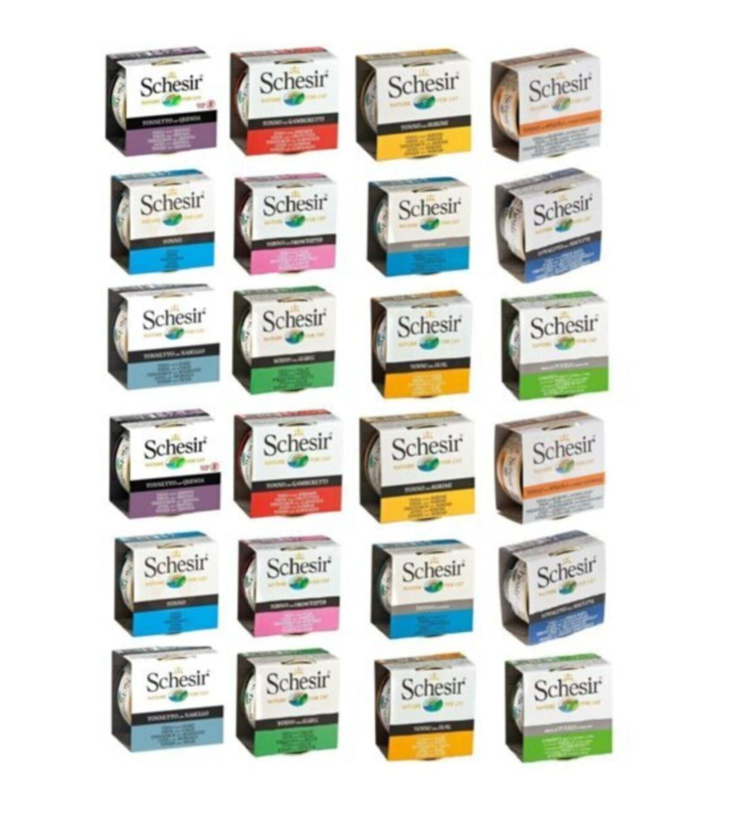 Schesir 85 gr 8 Pieces Mixed Cat Canned Food