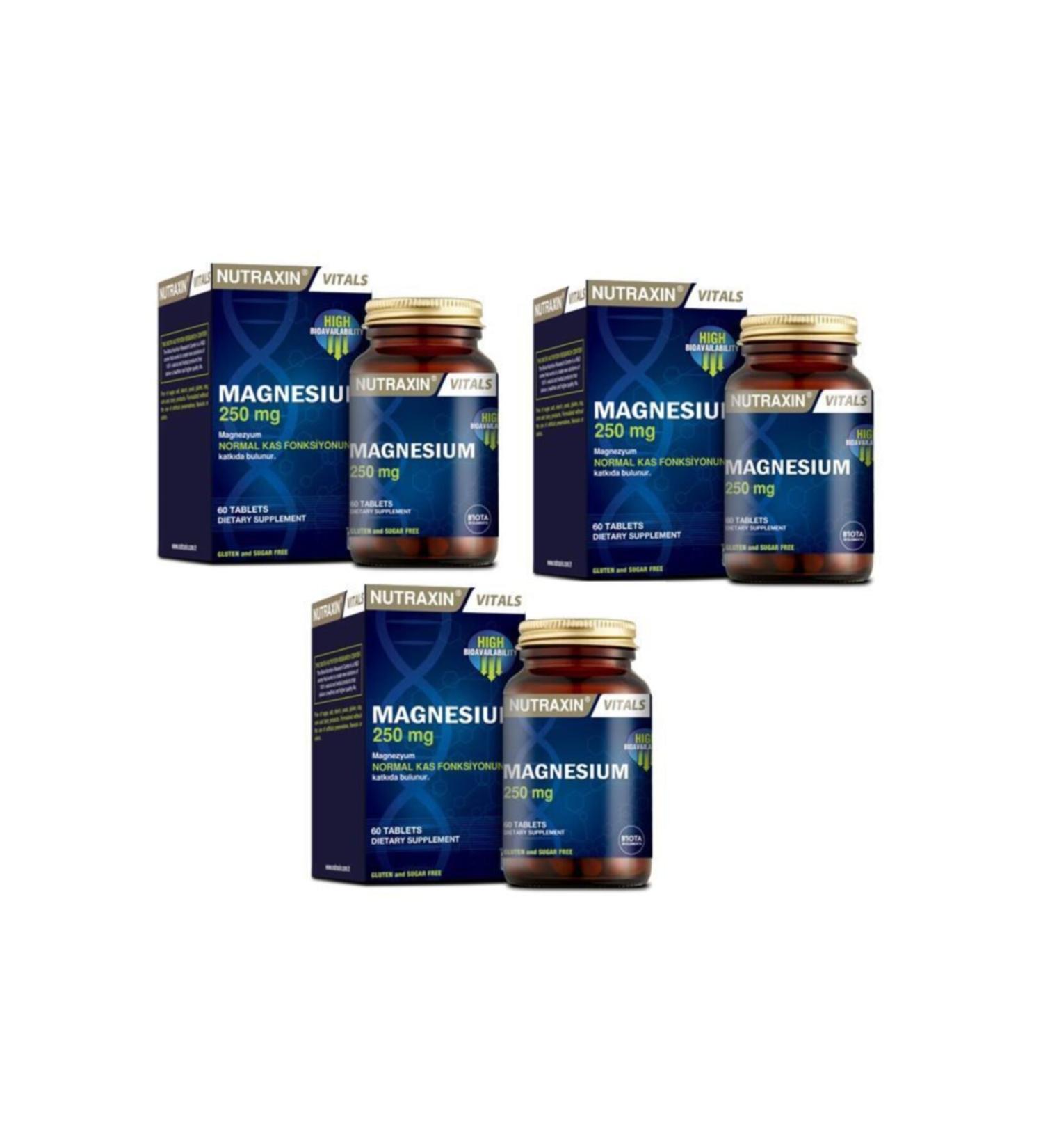 Nutraxin Magnesium 250 Mg Tablet X3