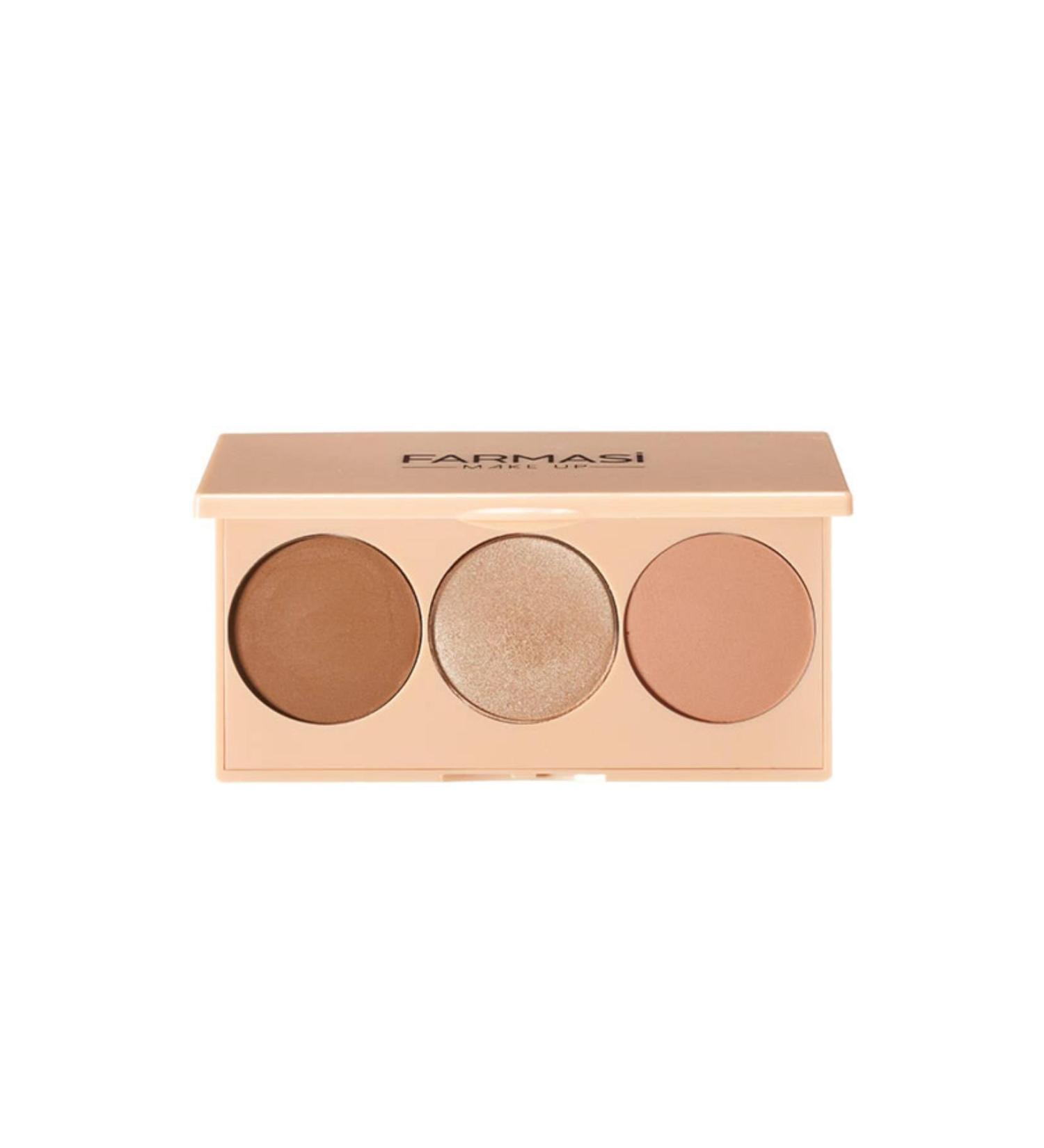 Farmasi Farmasi Peach Bite 3 Piece Face Palette 15 Gr