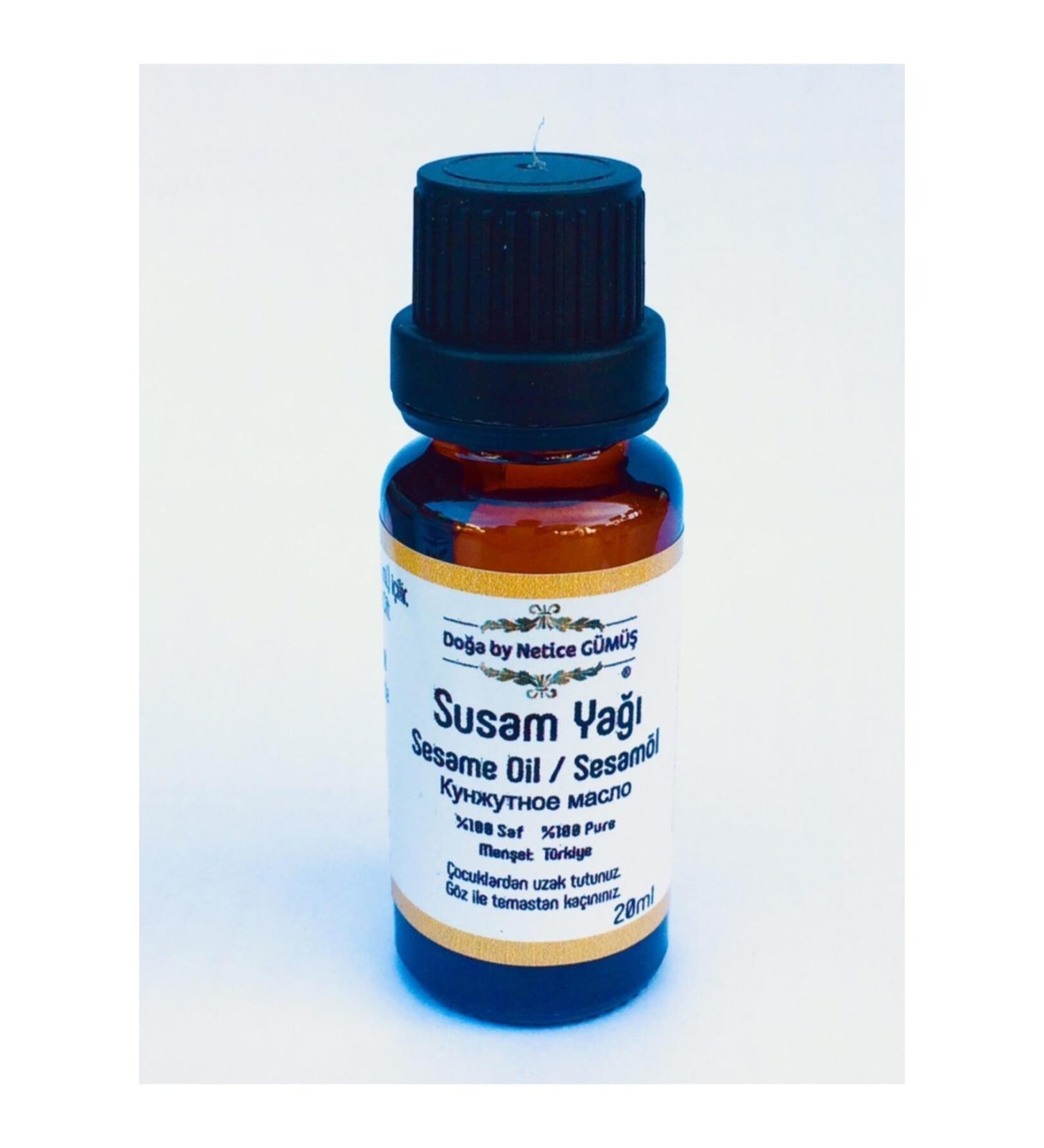 nature by netice silver Sesame Oil 20 ml Cold Pressed Natural Cold Pressed Additive-Free