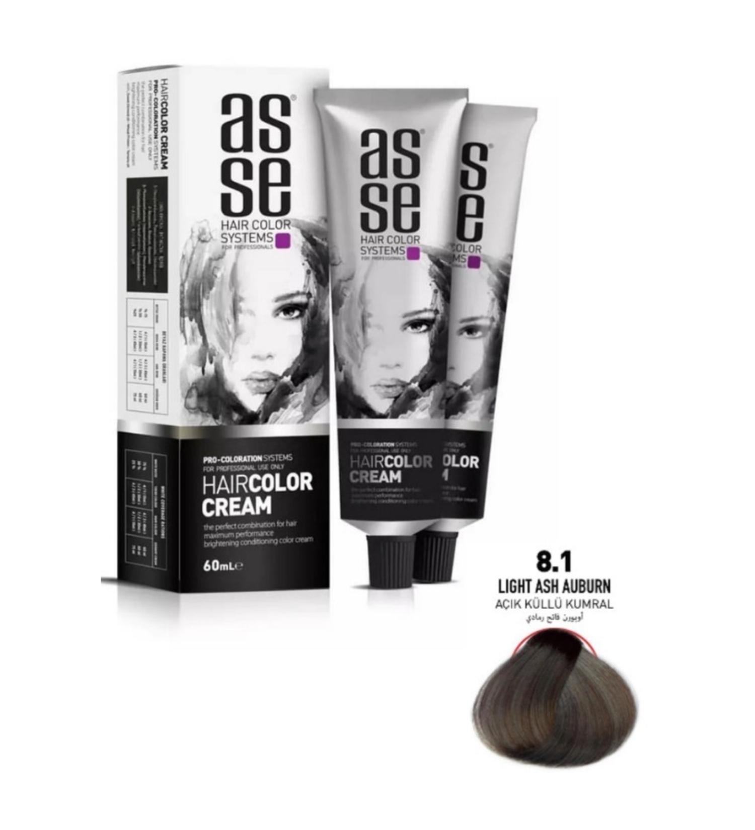 asse Hair Color Systems Hair Dye 60 Ml. -8.1 Light Ash Blonde