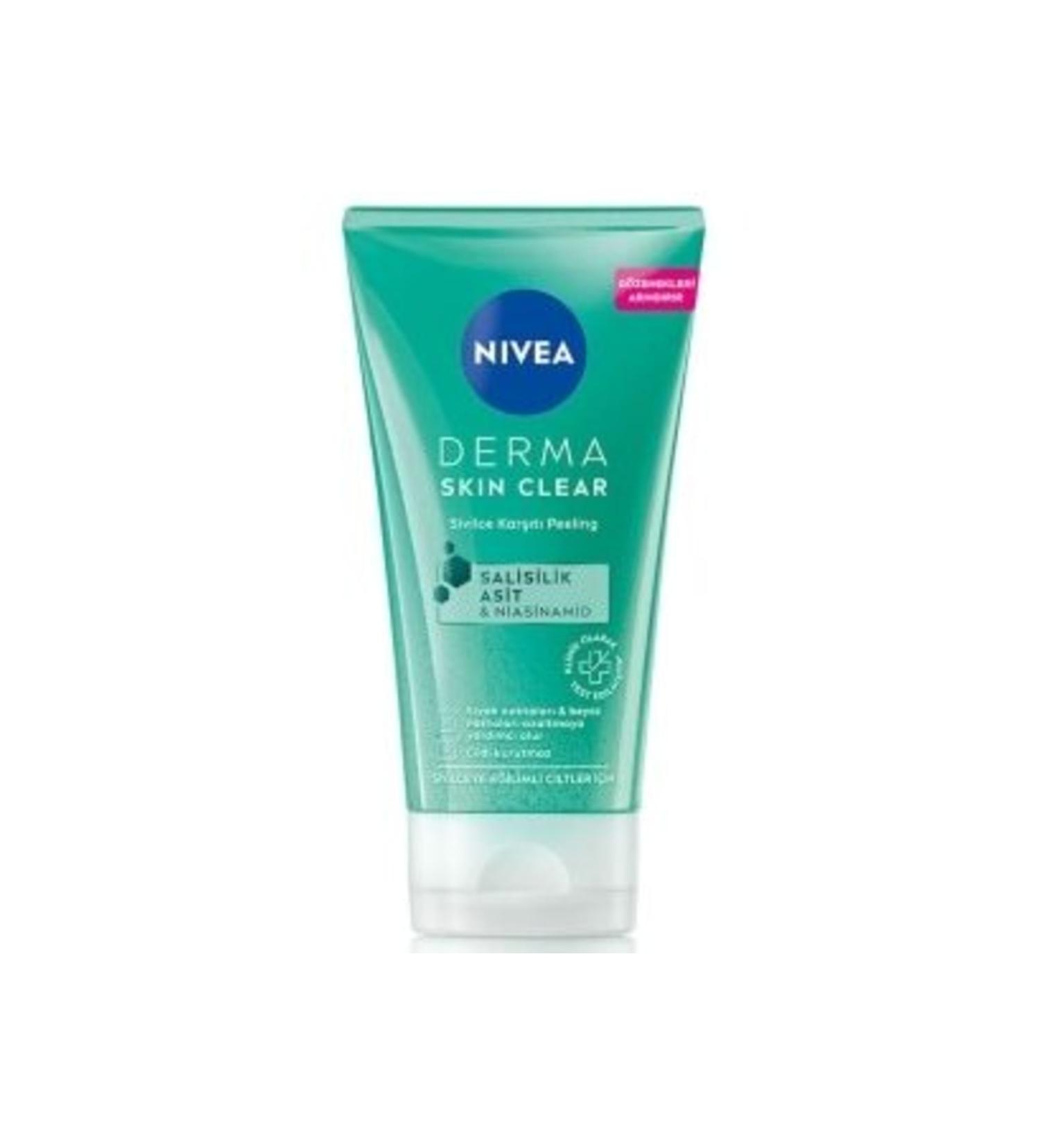 NIVEA Derma Skin Clear Anti-Acne Facial Cleanser Peeling 150 ml