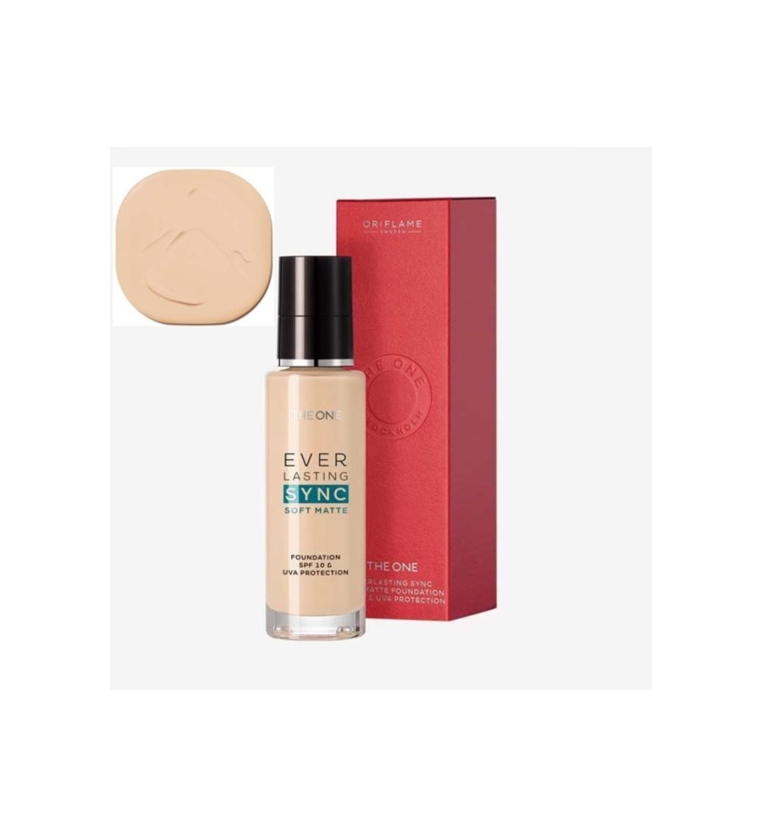 Oriflame The One Everlasting Sync Soft Water and Flow Resistant UVA Protection Matte Foundation 10 Spf - Buy Online on GoSupps.com