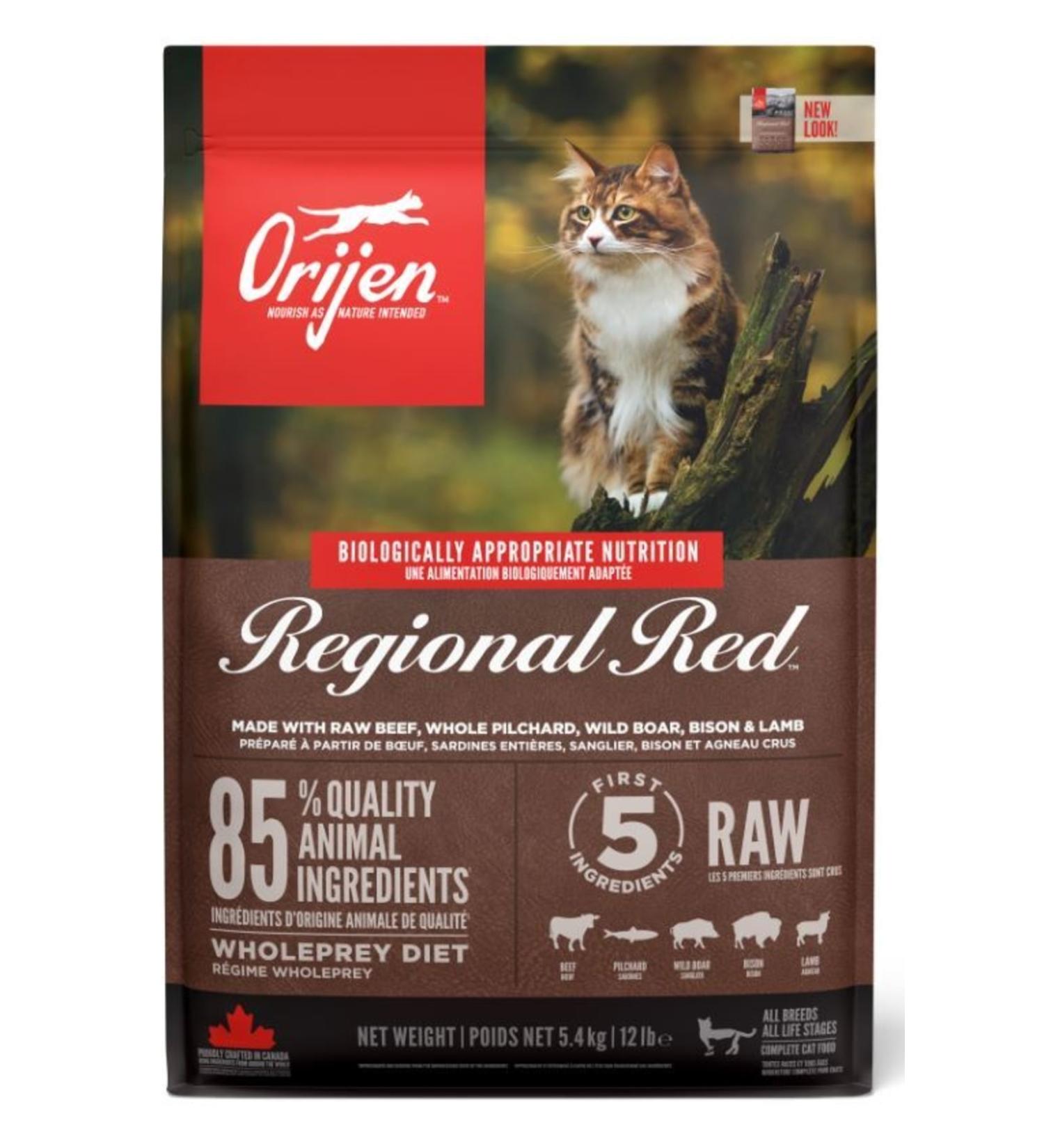 Orijen Regional Red Grain-Free Adult Cat Food 5.4 Kg