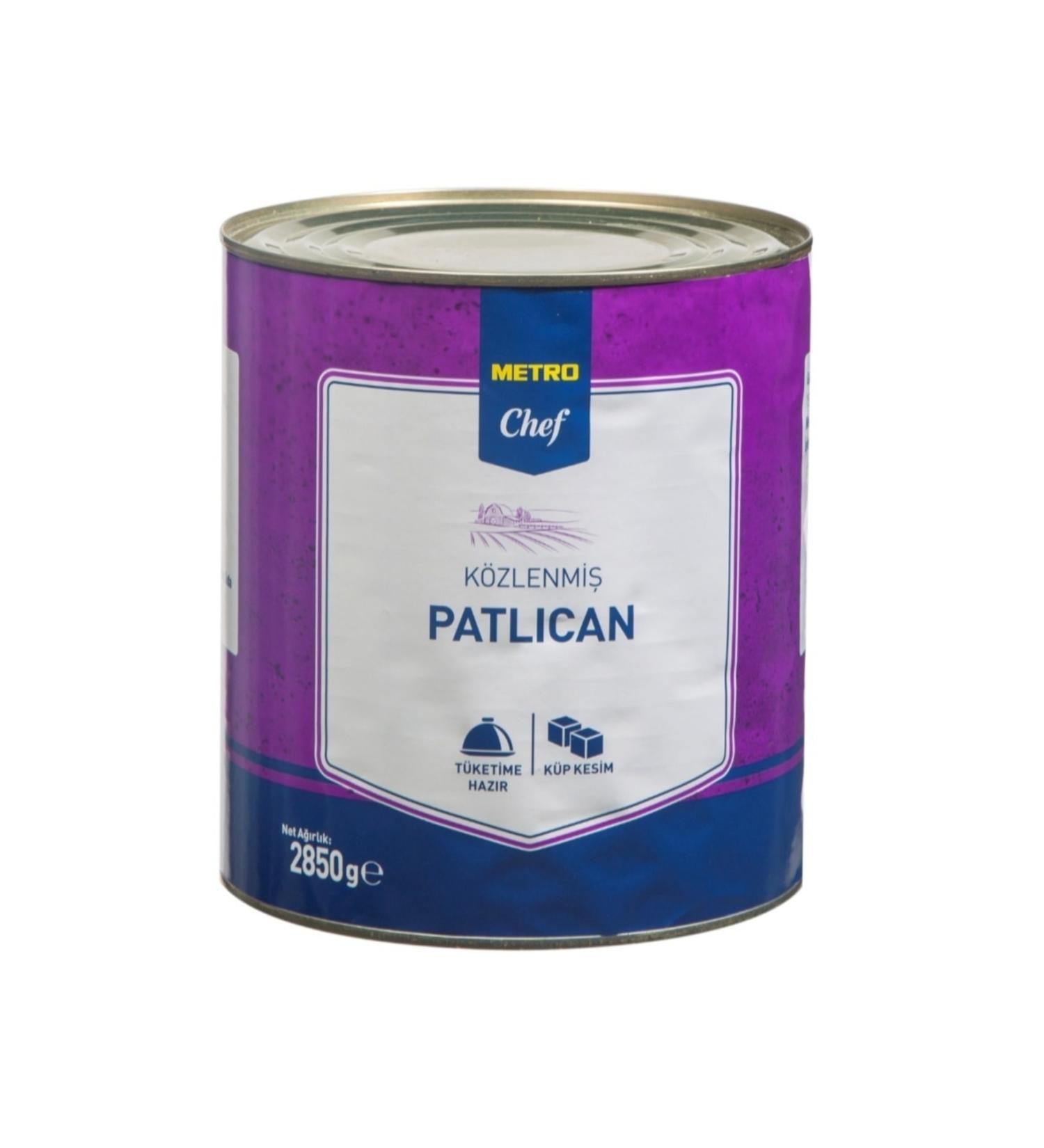 Metro Chef Roasted Eggplant Cube Cut Tin 2850 gr