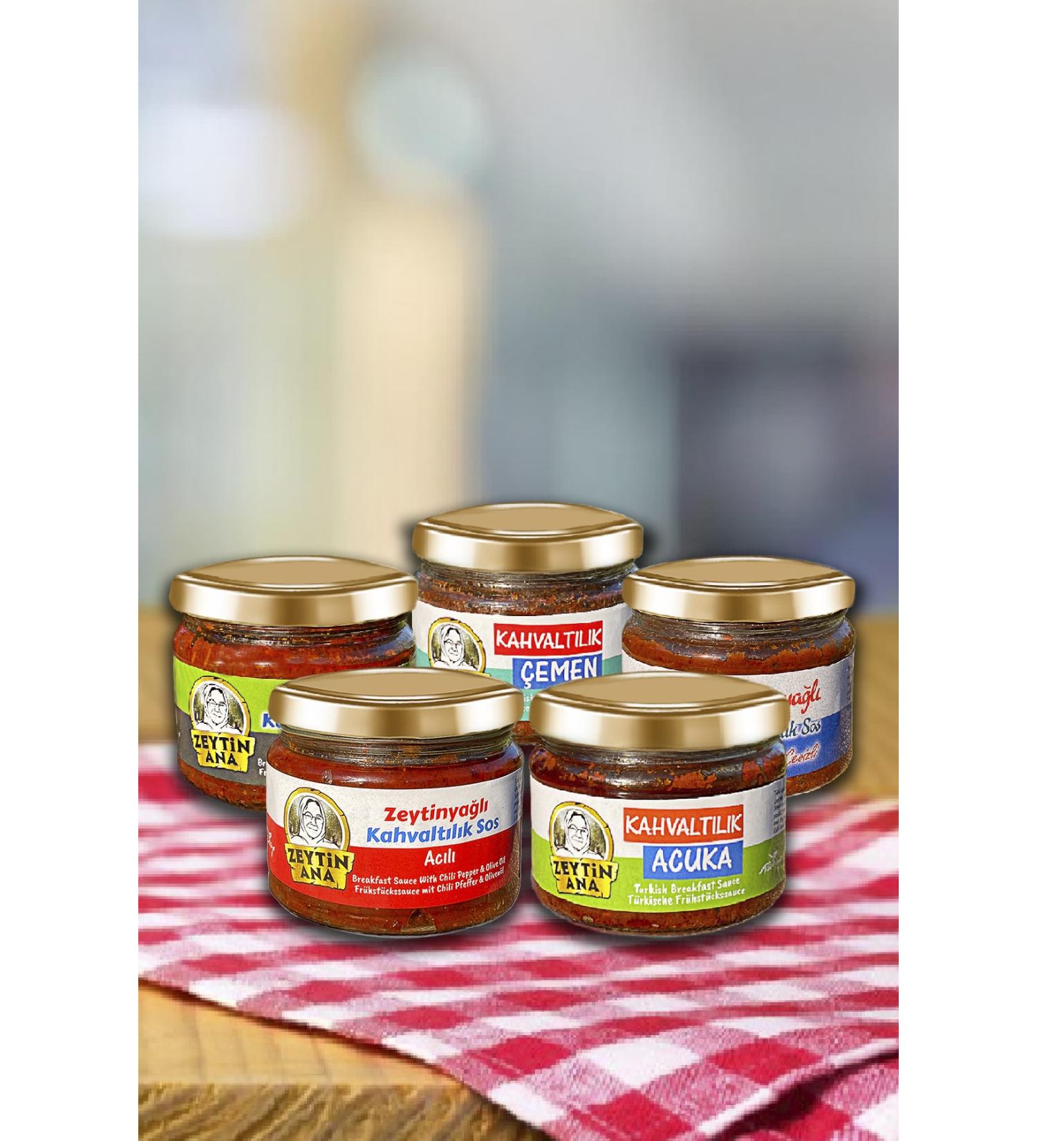 OLIVE MAIN Breakfast Sauce Varieties 5 Pieces 260 Gr X 5