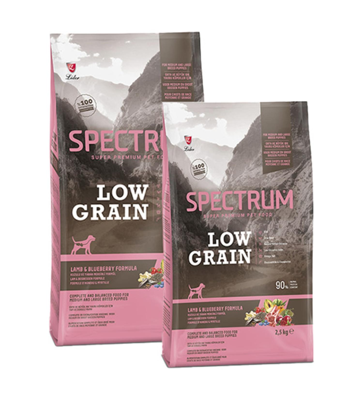 Spectrum Low Grain Lamb&blueberry Formula For Medium And Large Breed Puppy 32/12 kg