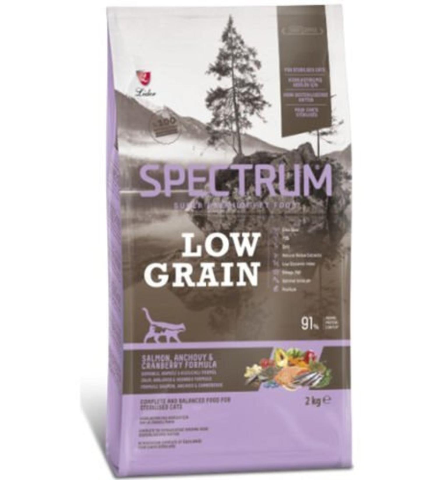 Spectrum Low Grain Salmon&anchovy Formula For Stressed Cats 34/14 Kg 2 Kg