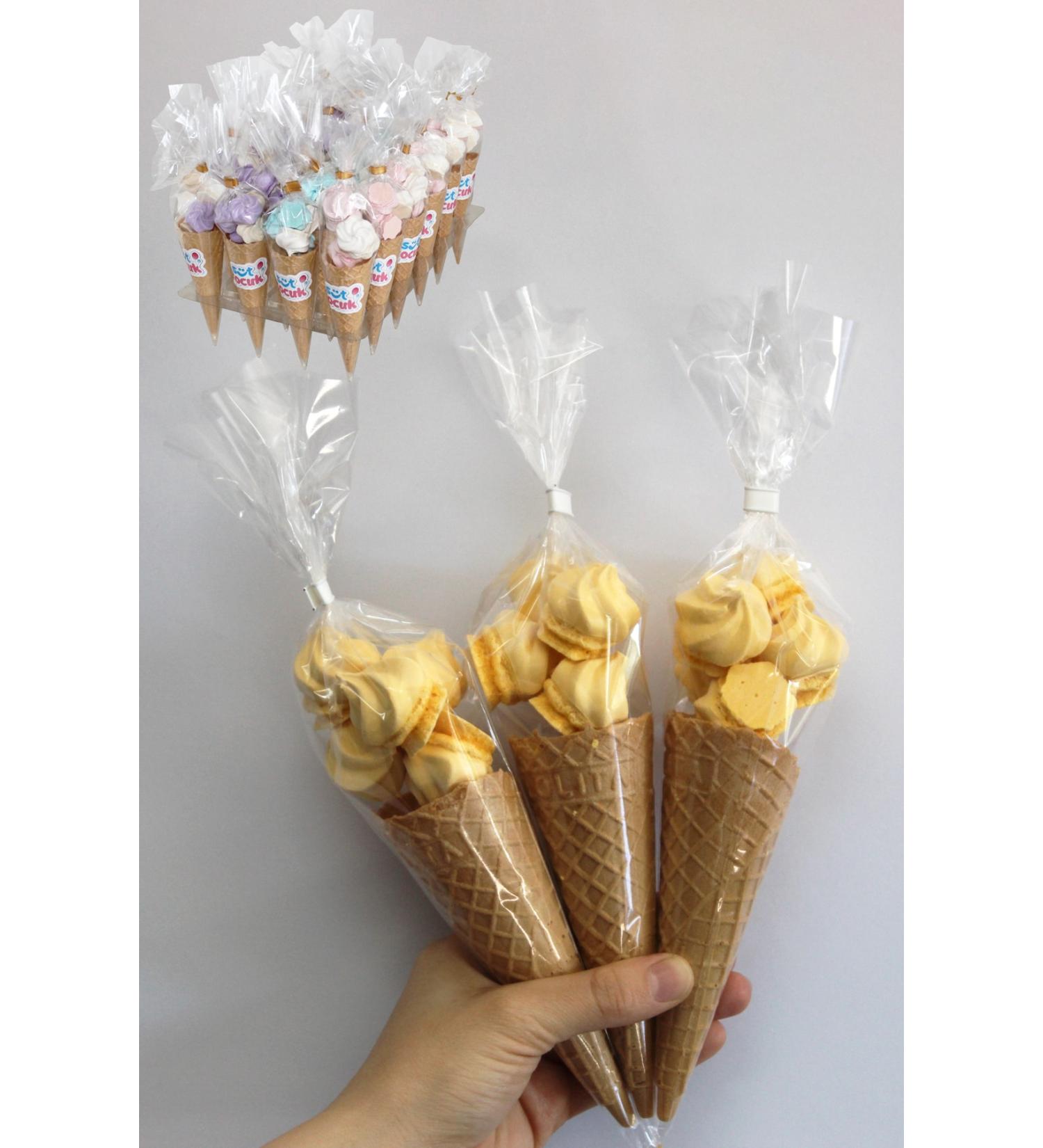 BOMPI Infant Child Cornet Cone Meringue 24 Pieces Yellow - Buy Online on GoSupps.com