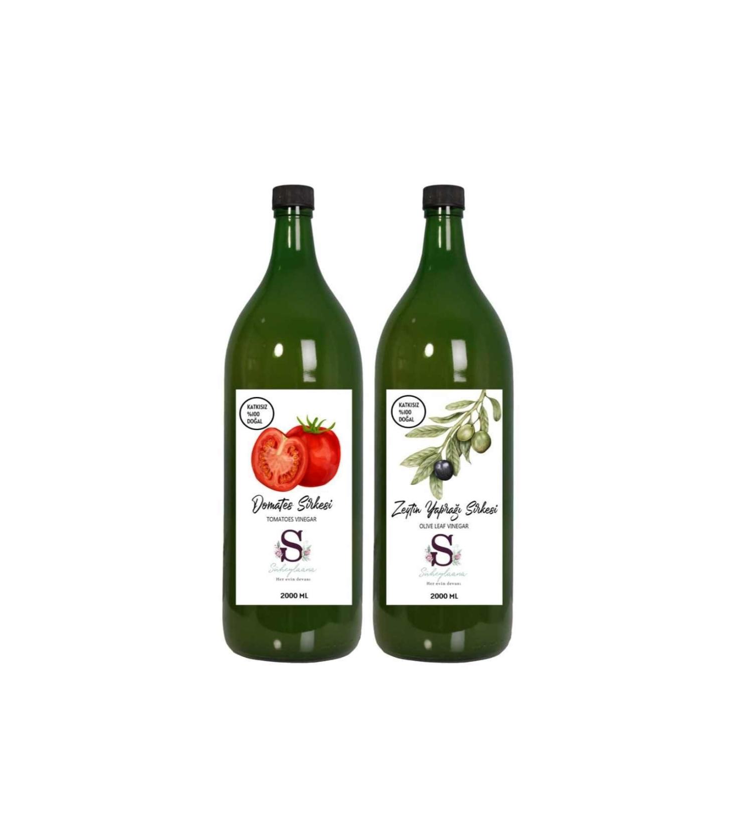 Suheylaana Natural Tomato Vinegar 2000 Ml - Natural Olive Leaf Vinegar 2000 Ml