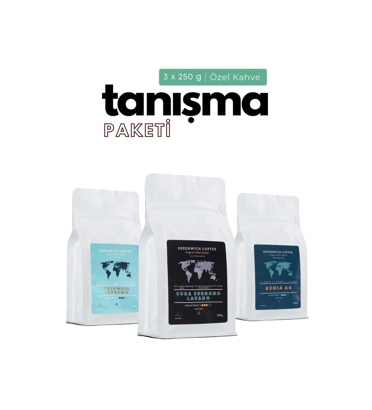 Greenwich Coffee Colombia - Cuba - Kenya | Filter Coffee Bean Coffee Espresso 0 Arabica 3x250 gr