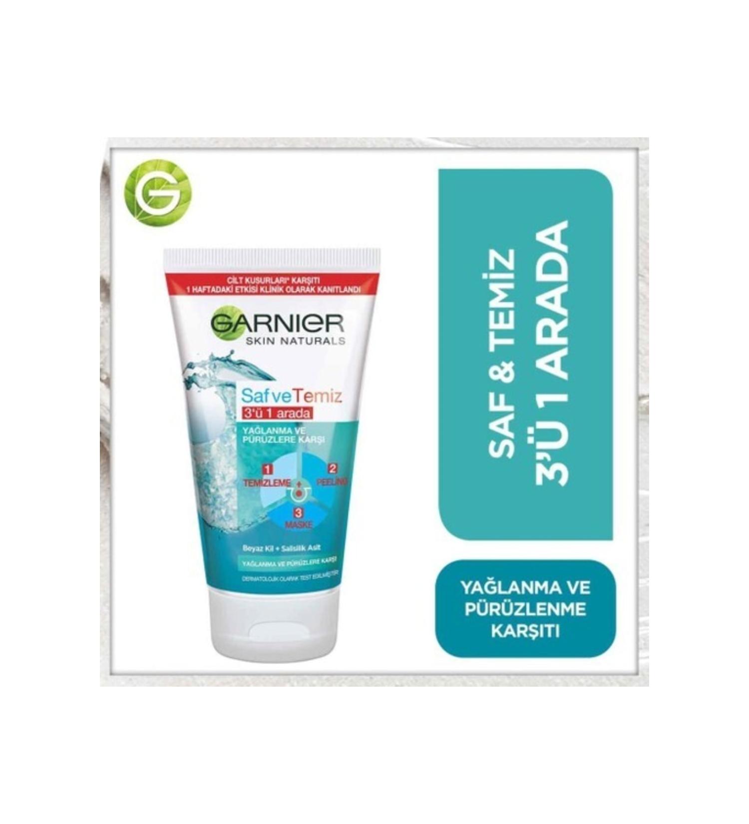 Garnier Pure & Clean 3 in 1 150ml