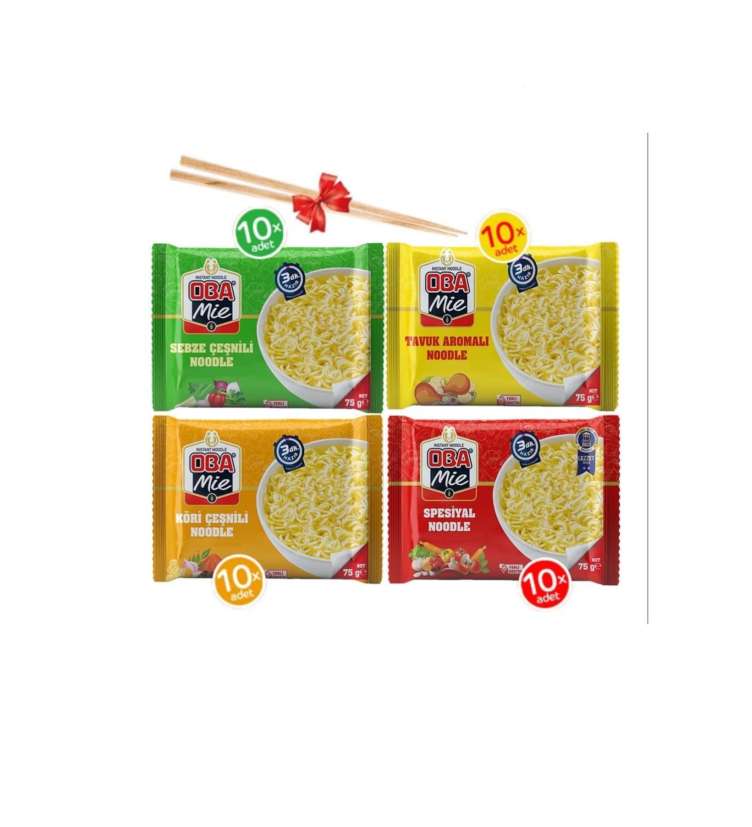 OBAmie Mixed Seasoned Instant Noodles 40 pcs